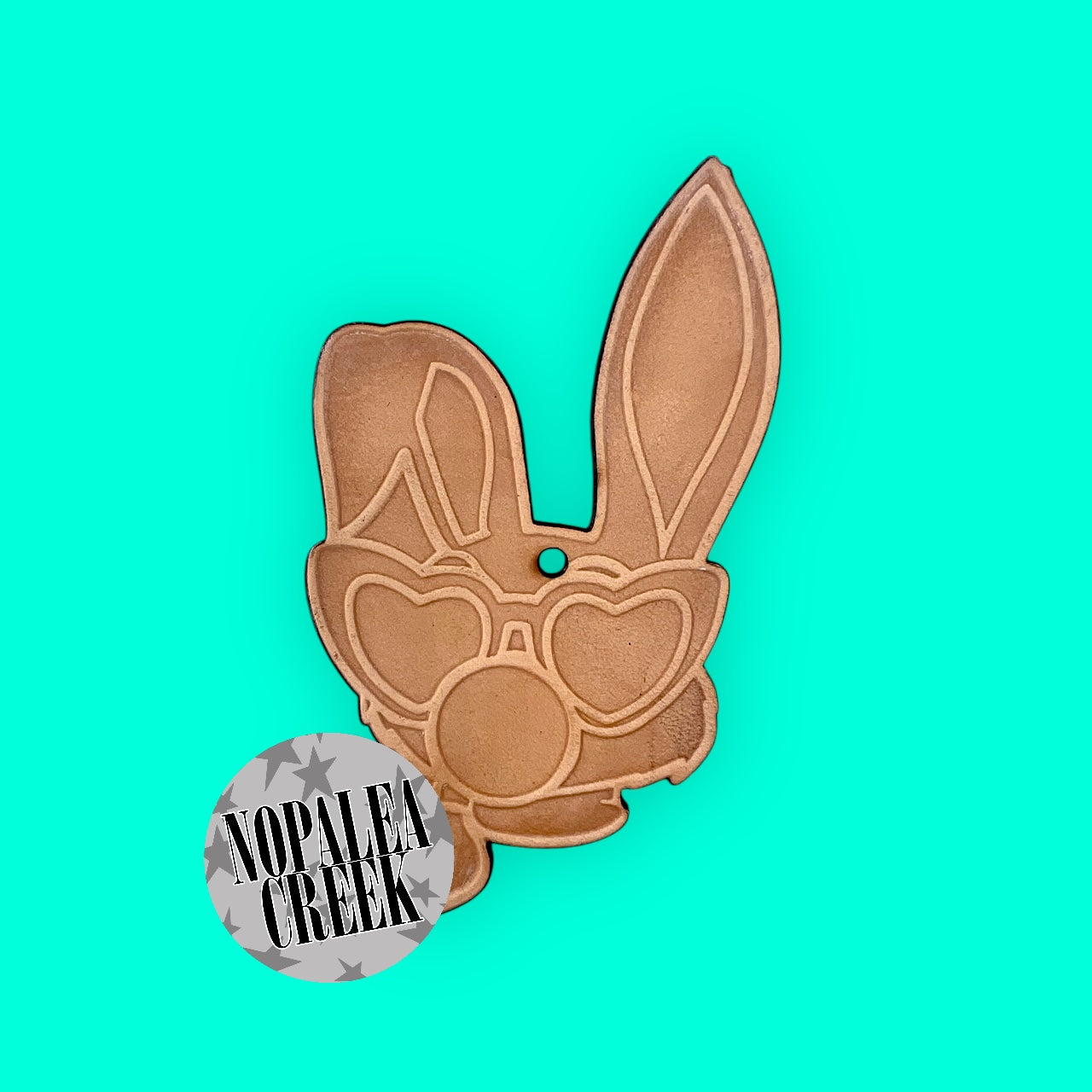 Retro Bubble Gum Bunny Leather Charms (SET OF 4)