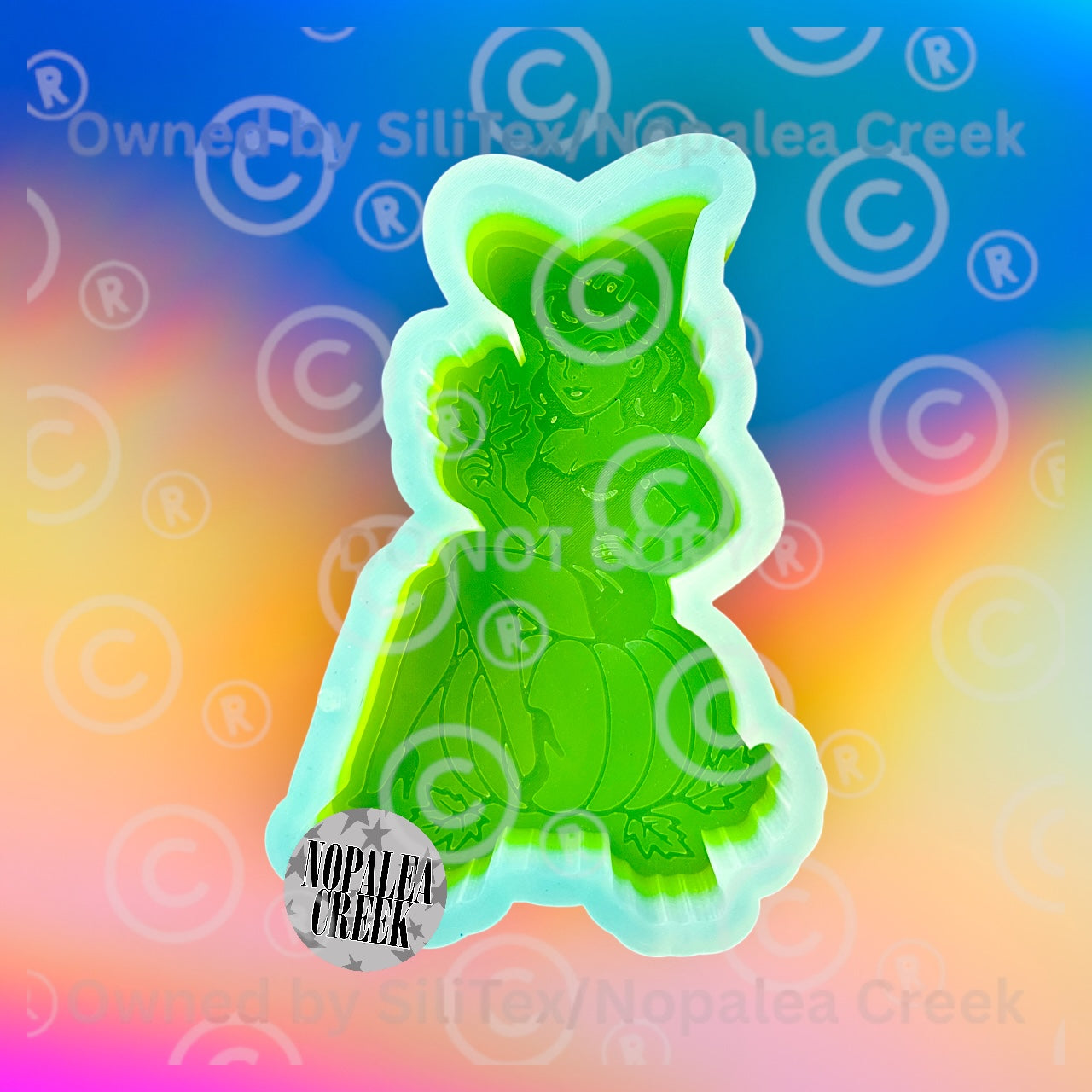 Witchy Pumpkin/Fall Pinup Silicone Mold©
