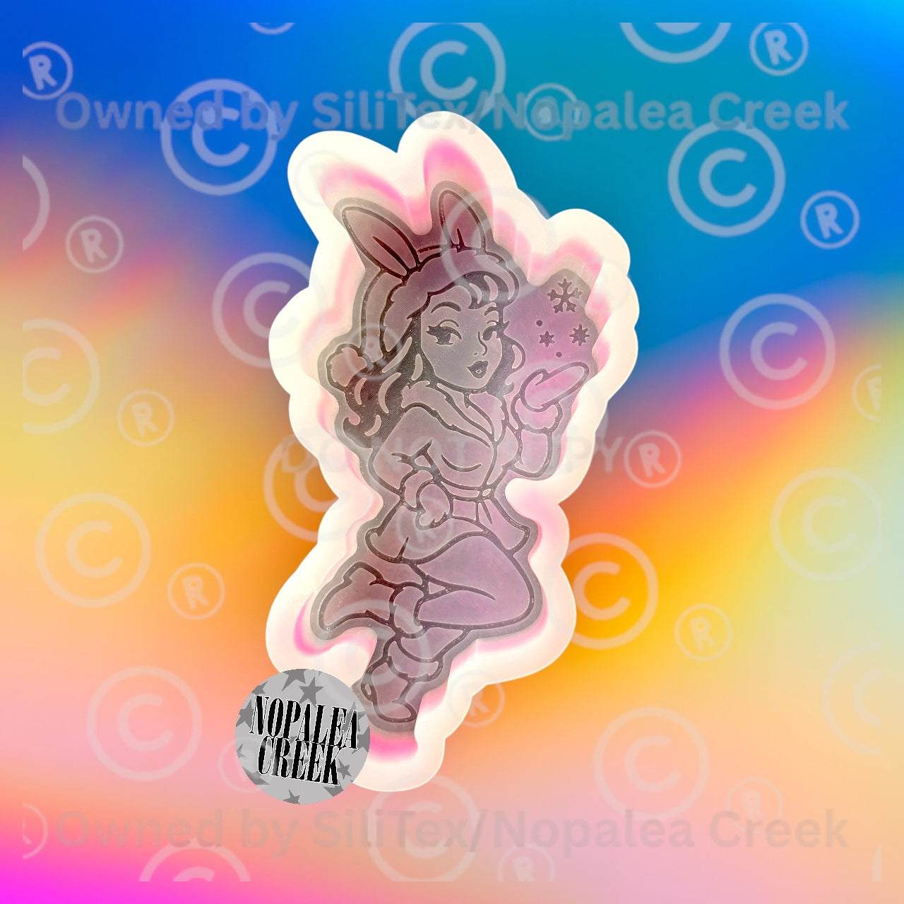 Snow Bunny Pinup Silicone Mold©