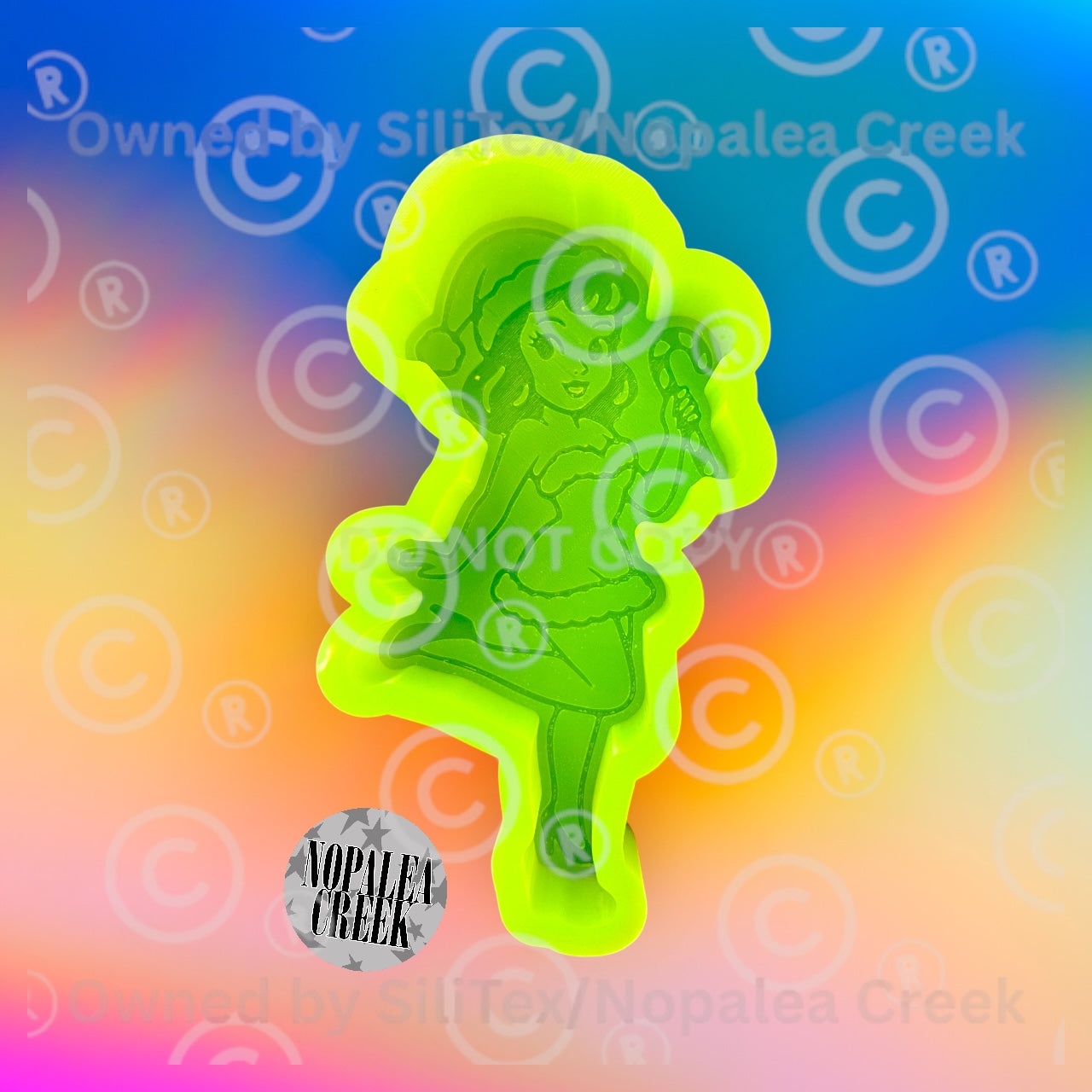 Sweet Candy Cane Pinup Silicone Mold©