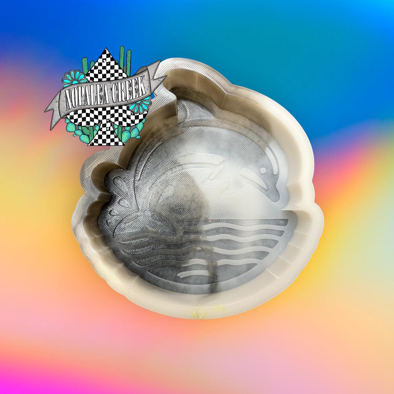 Splashing Dolphin Silicone Mold