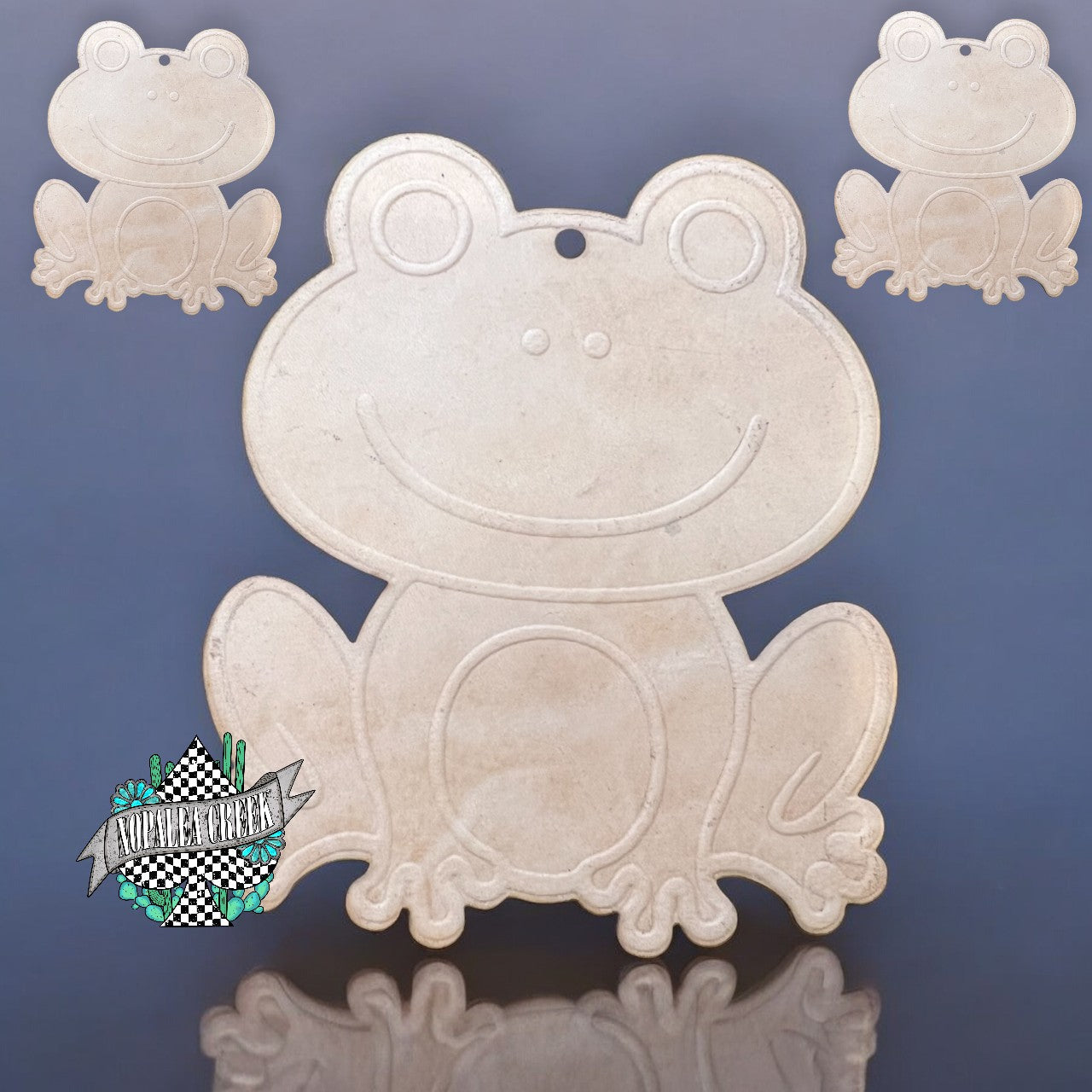 Simple Frog Leather Charms (SET OF 4)
