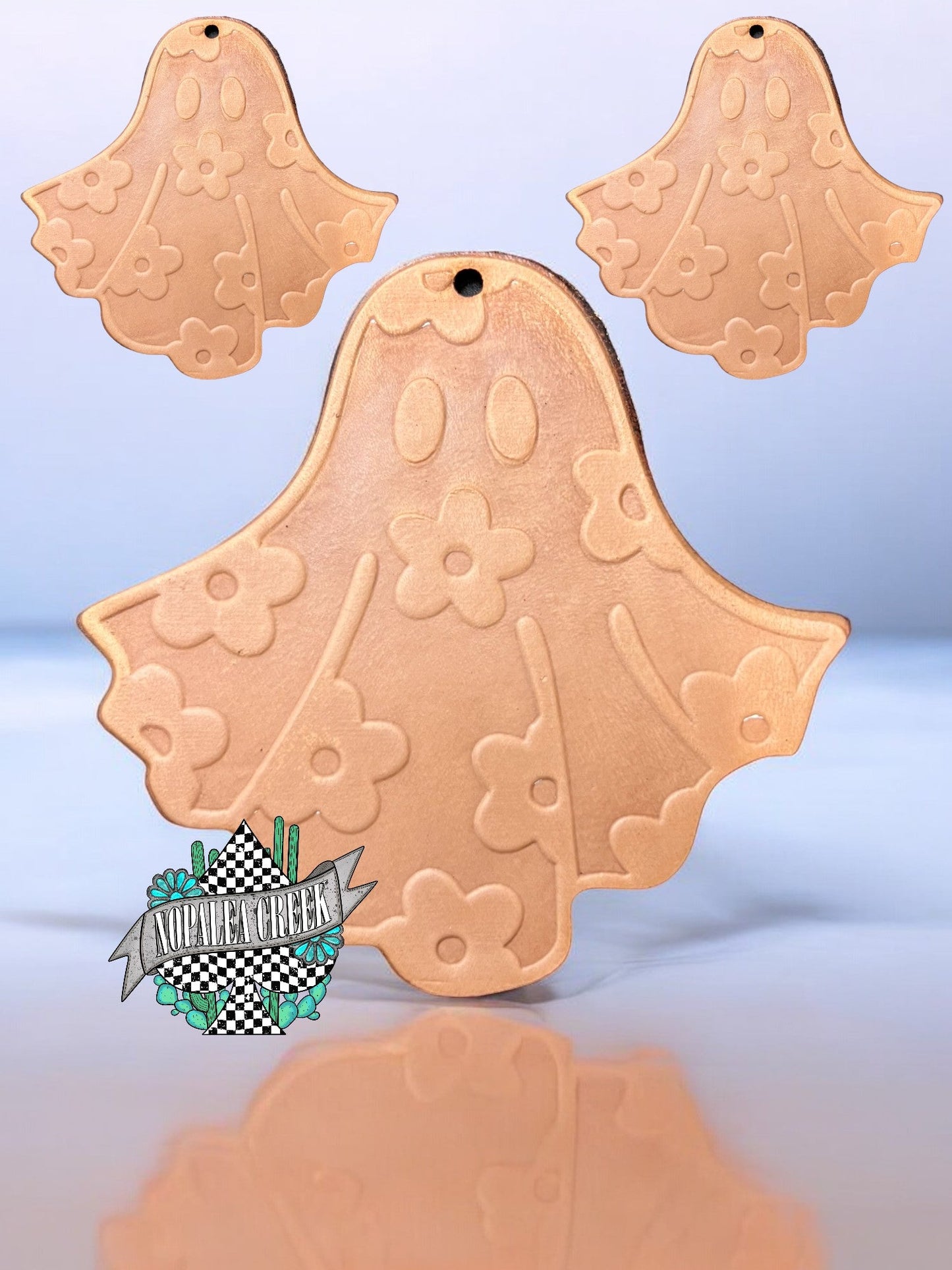 Daisy Ghost Leather Charms (SET OF 4)