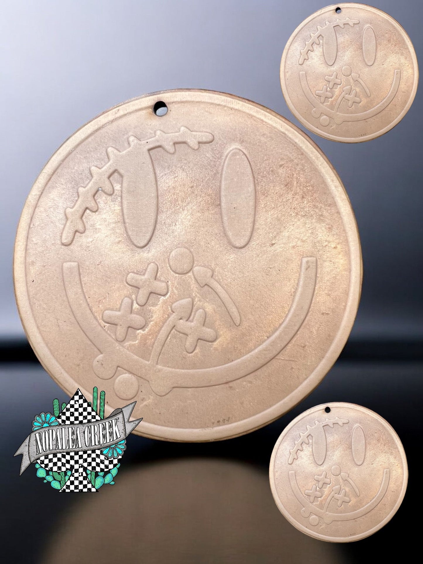 Football Smile Leather Charms (SET OF 4)