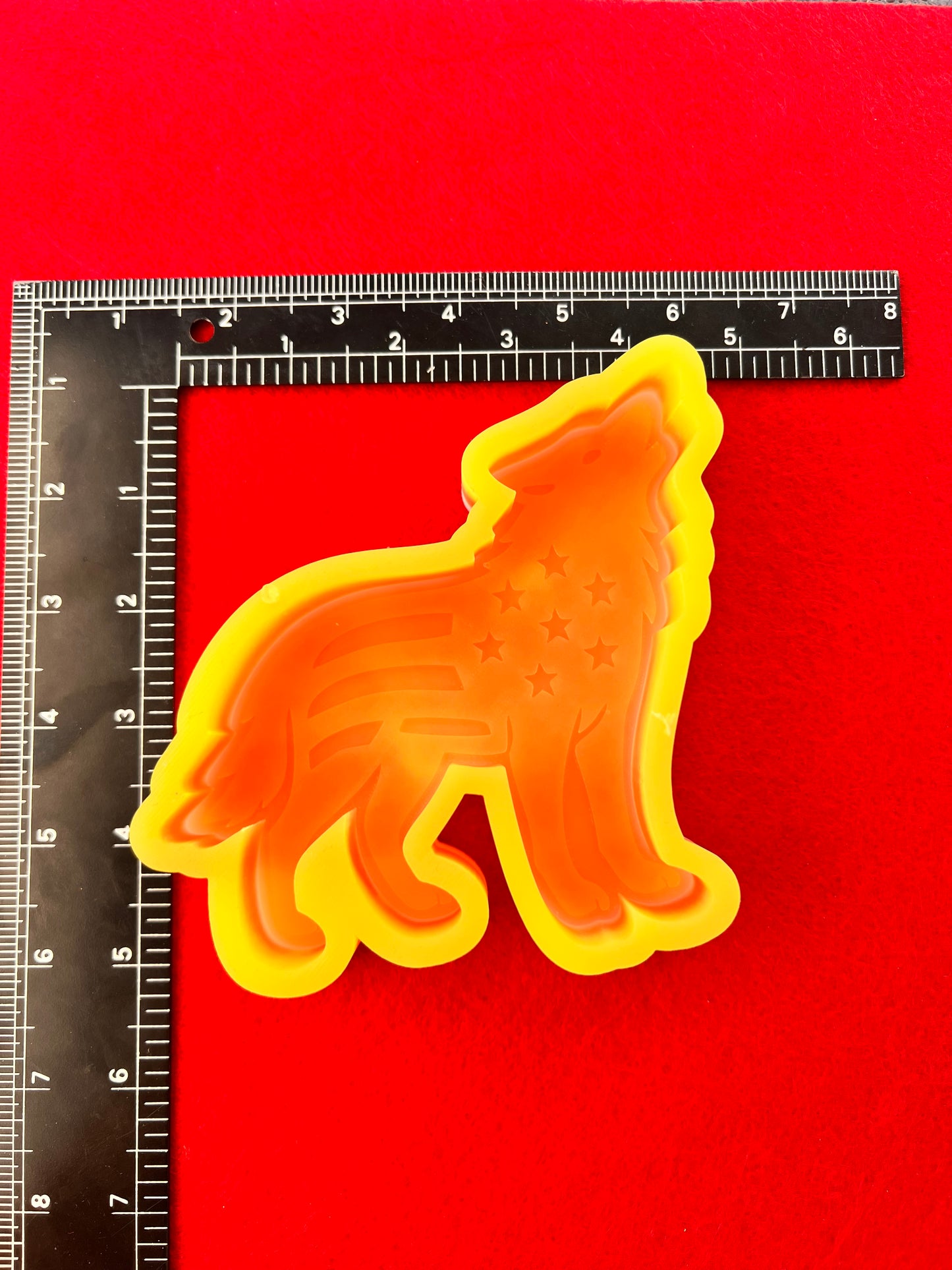 USA Wolf Silicone Mold©