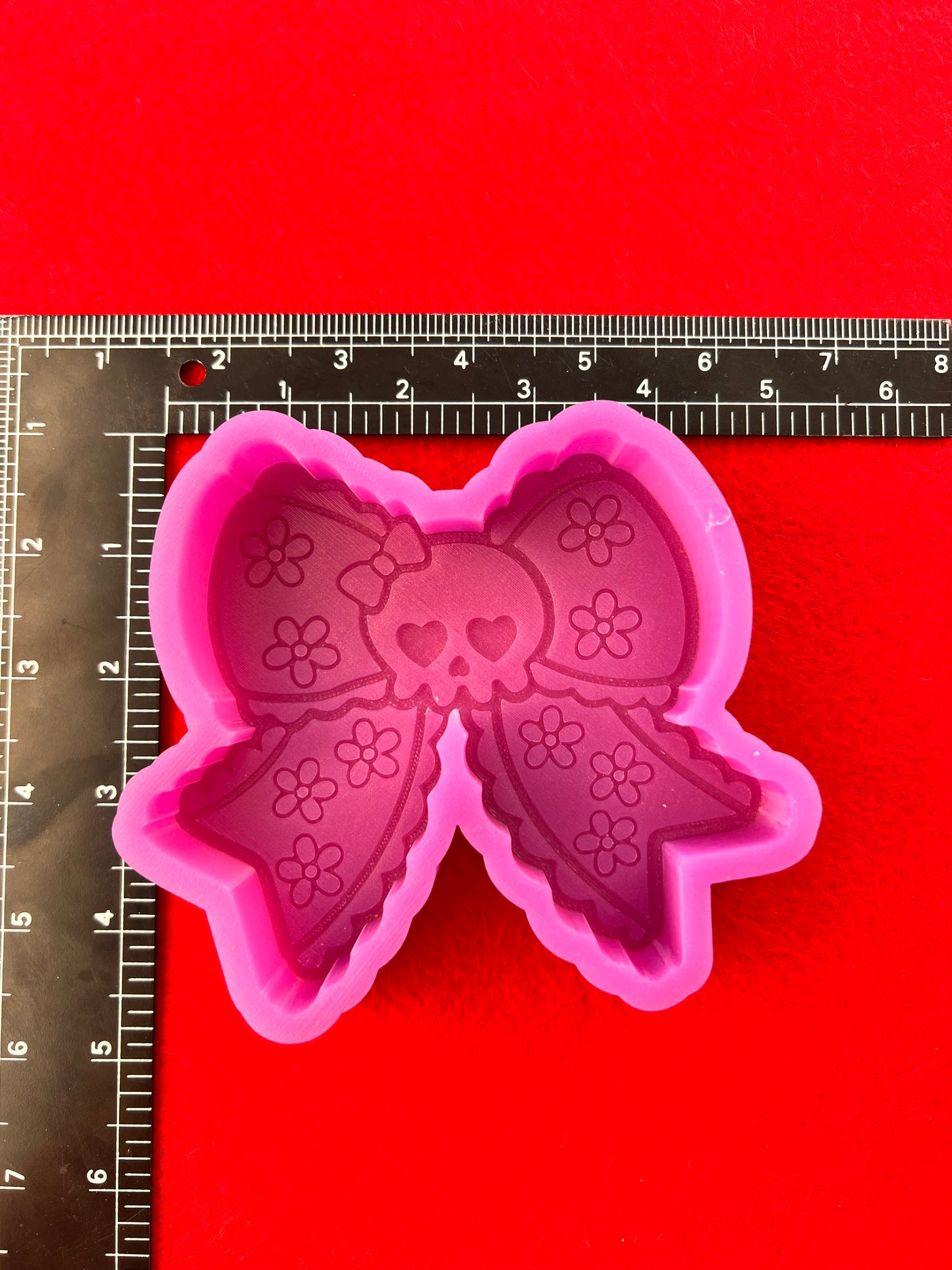 Girl Skull Bow Silicone Mold