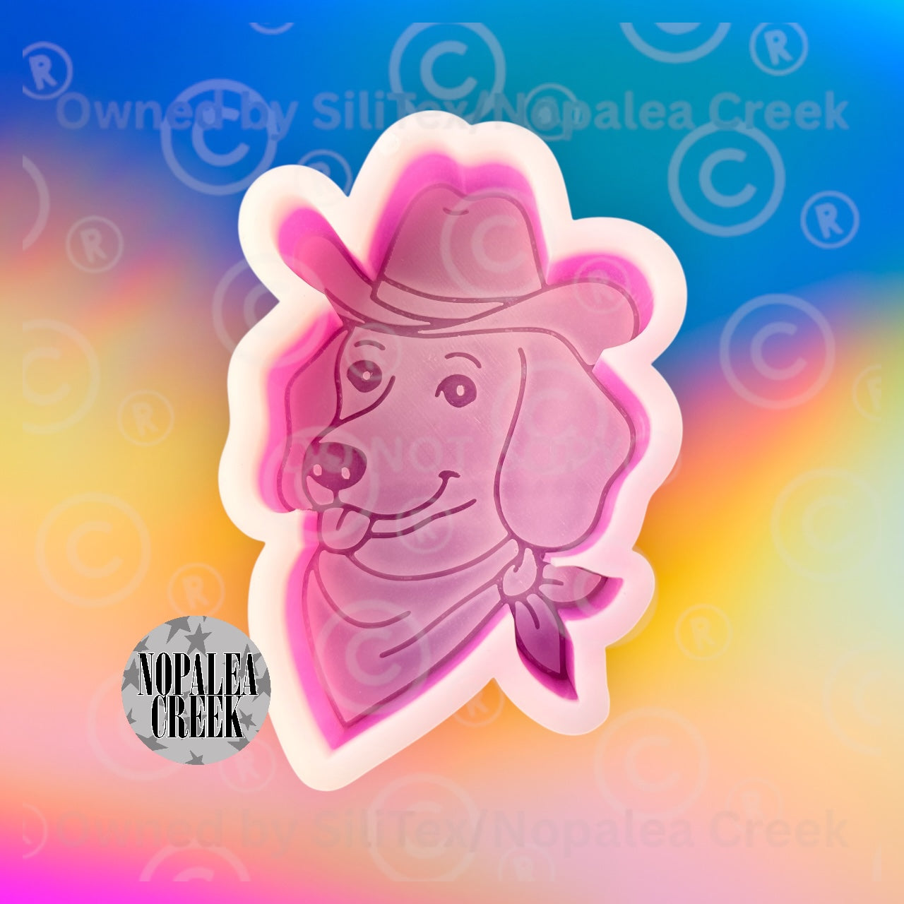 Western Cow Dog Silicone Mold©