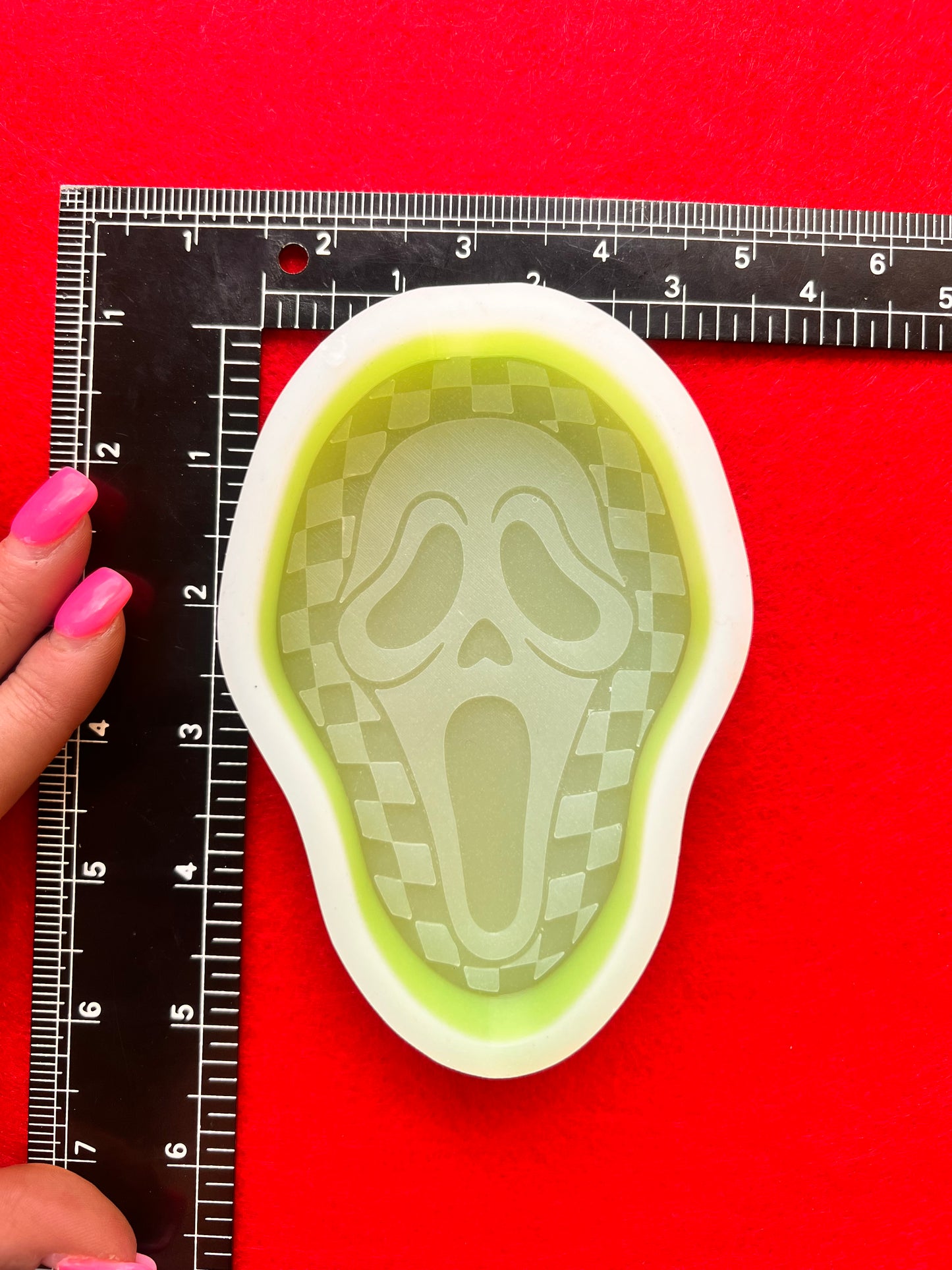 Checkered Scream Silicone Mold©
