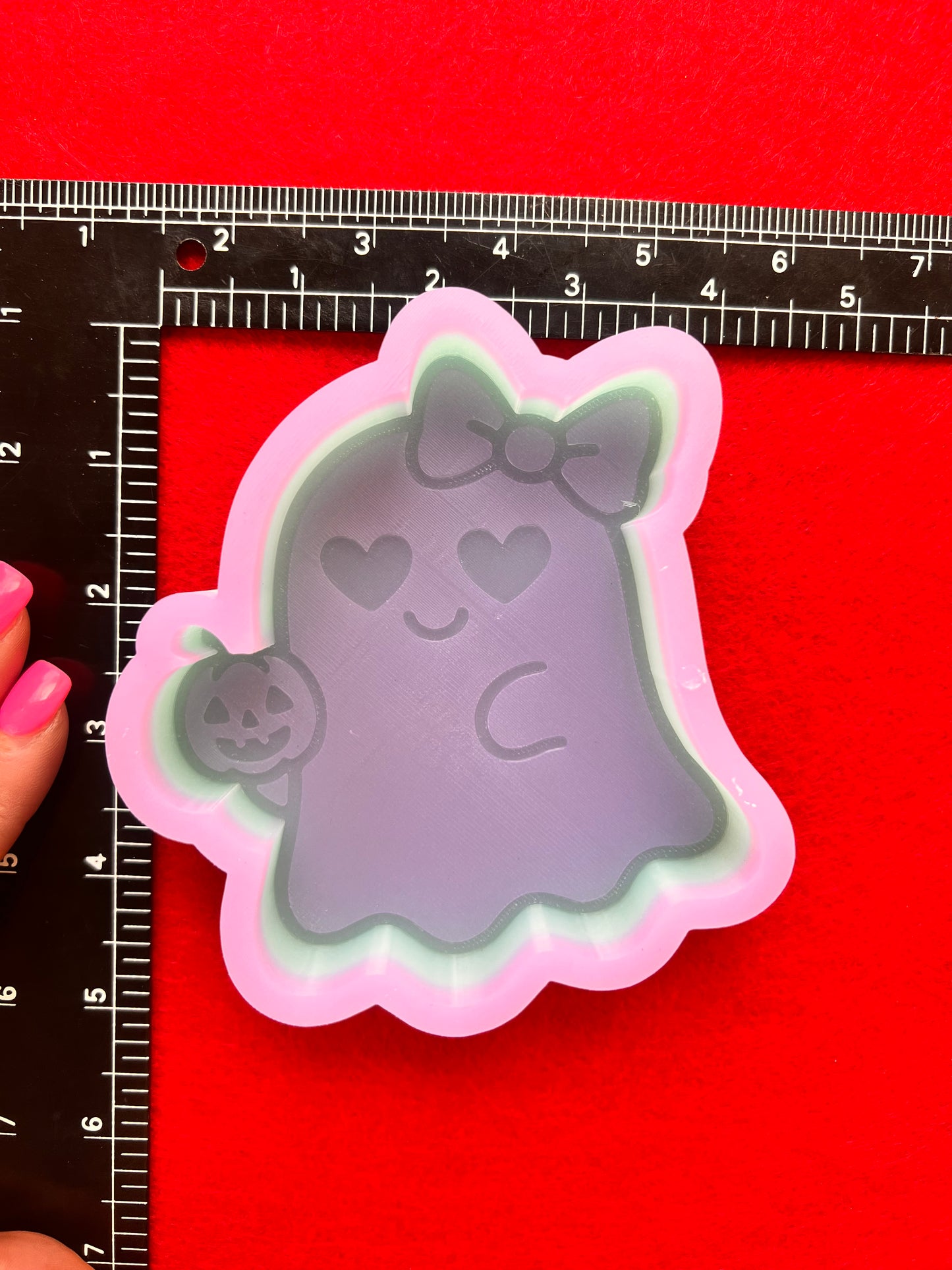 Cute Ghost Bow/Pumpkin Silicone Mold©