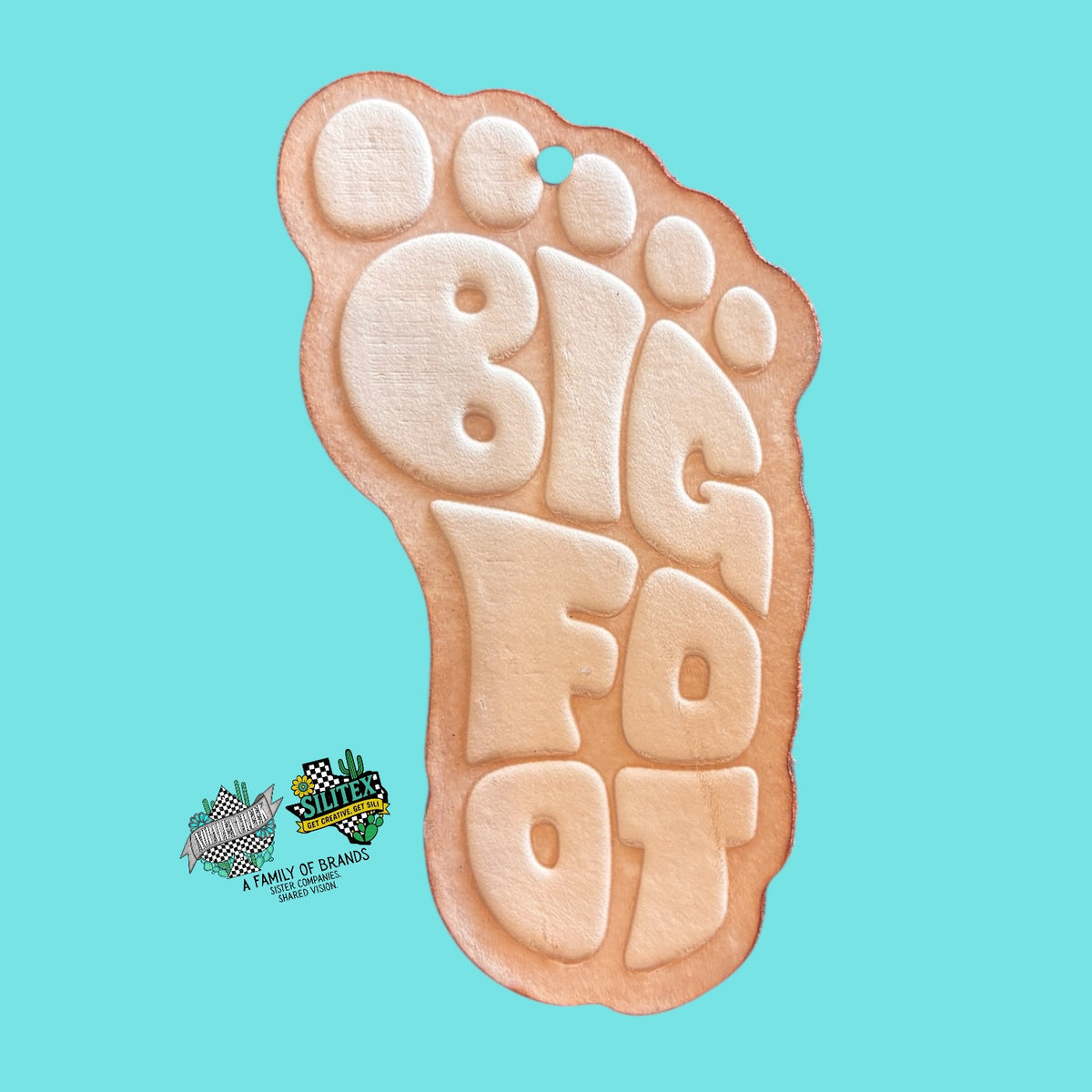 Bigfoot Footprint Leather Cutouts