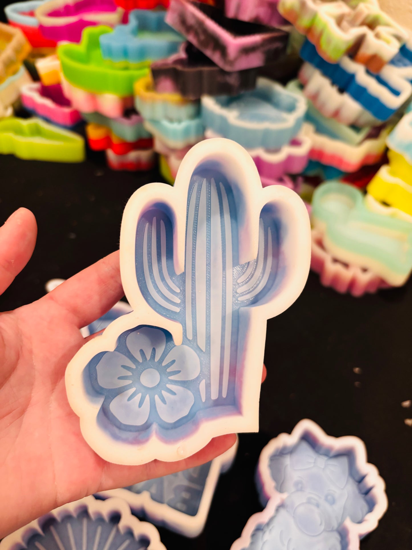 Floral Cactus Silicone Mold