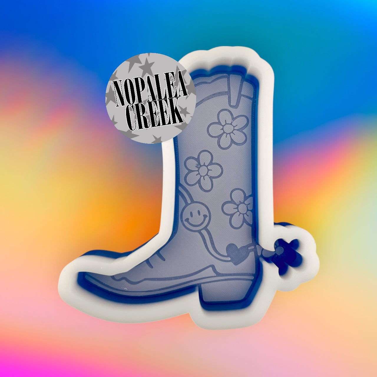 Groovy Western Boot Silicone Mold