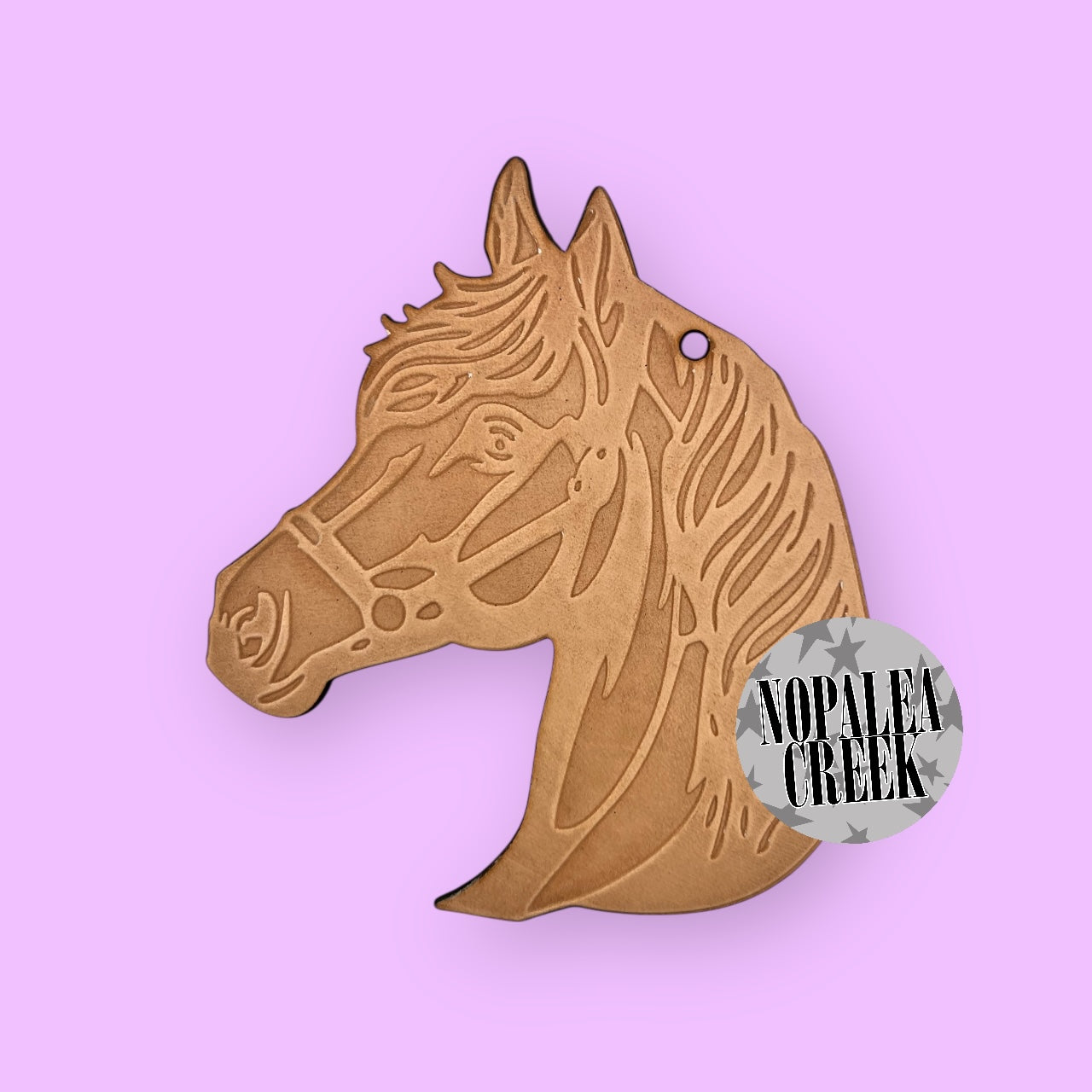 Haltered Horse Head Leather Charms (SET OF 4)