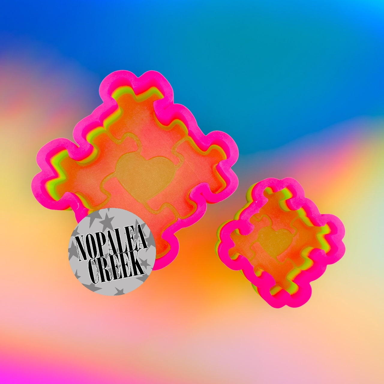 Autism Puzzle 2 Silicone Mold