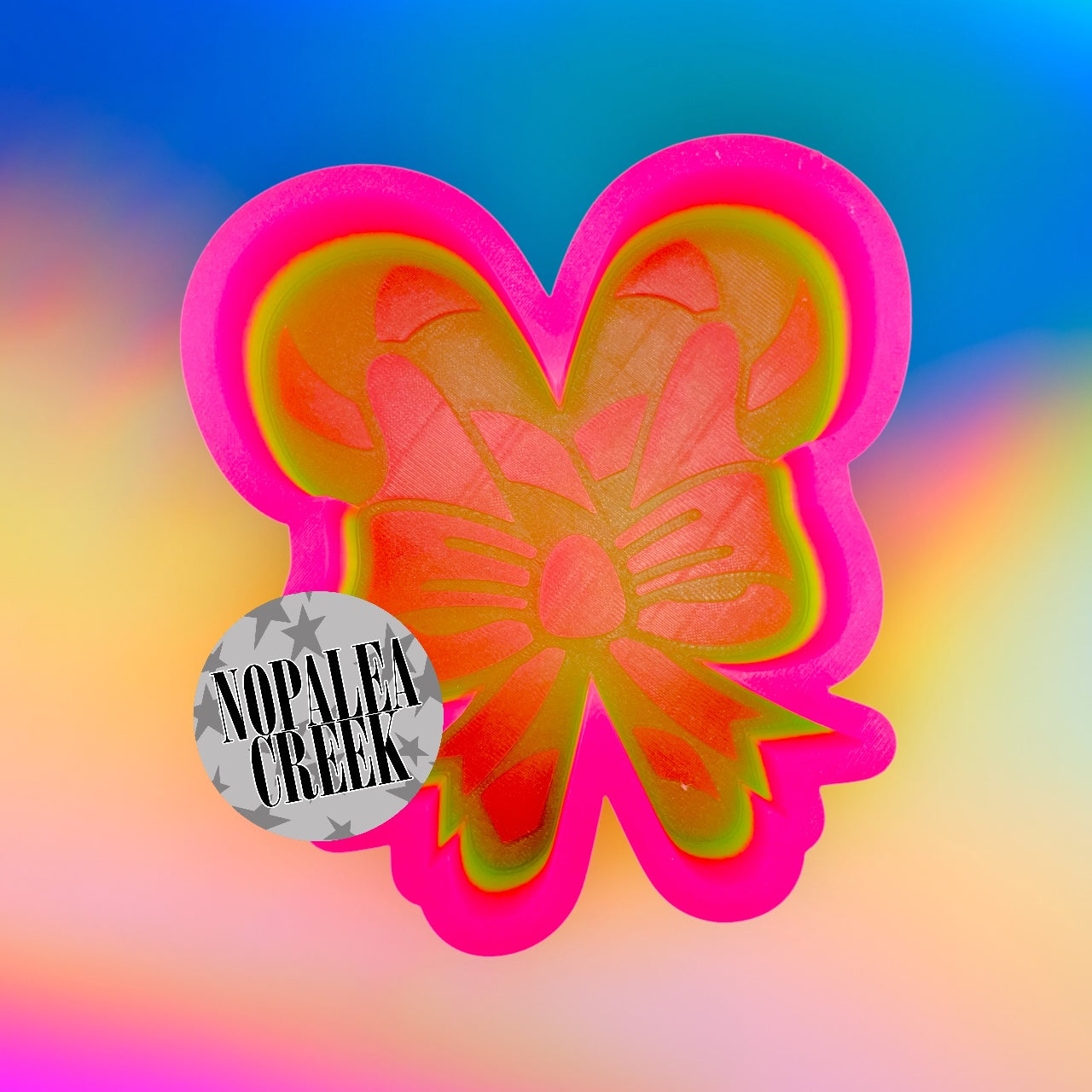 Candy Cane Bow Silicone Mold