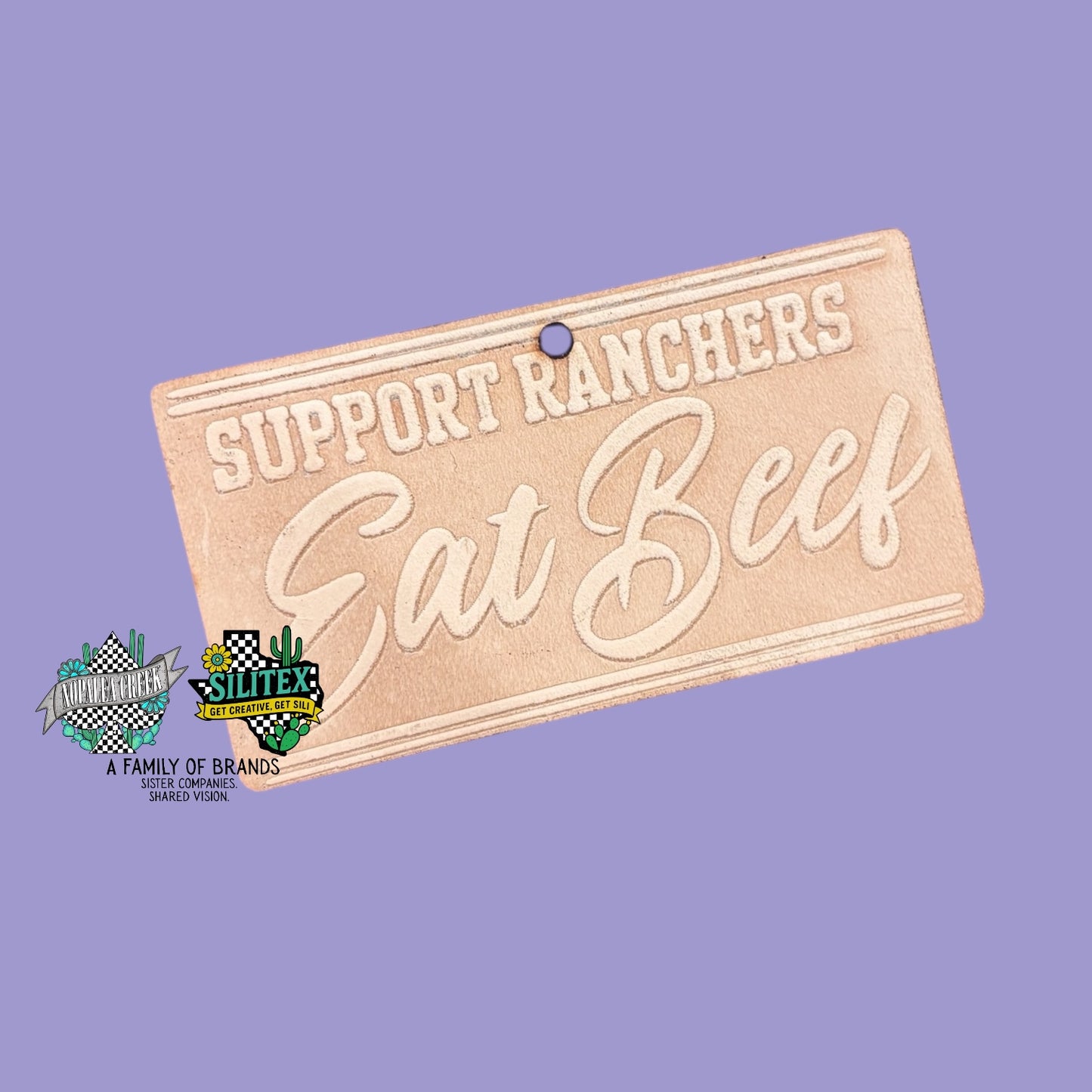 Support Ranchers Leather Charms (SET OF 4)