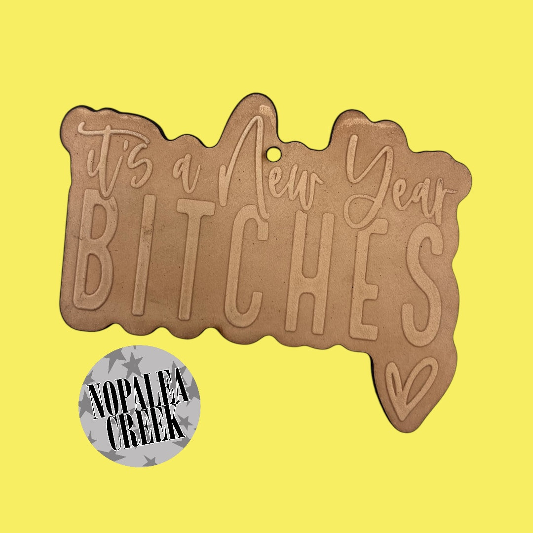 New Year Bitches Leather Charms (SET OF 4)