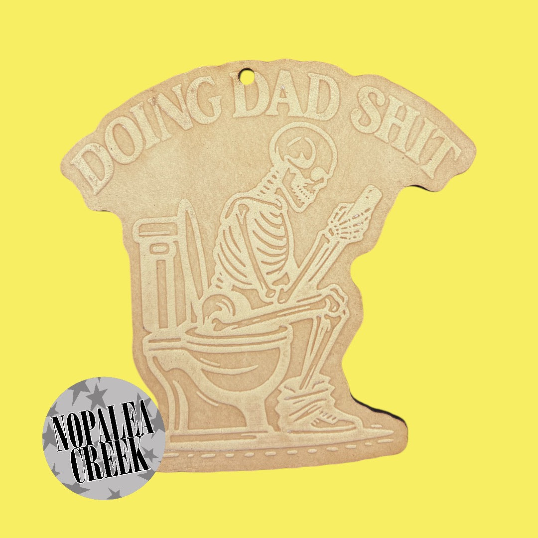 Doing Dad Shit Leather Charms (SET OF 4)
