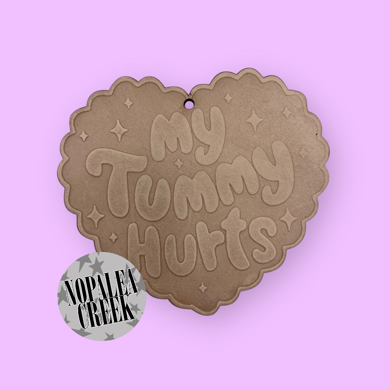 My Tummy Hurts Leather Charms (SET OF 4)