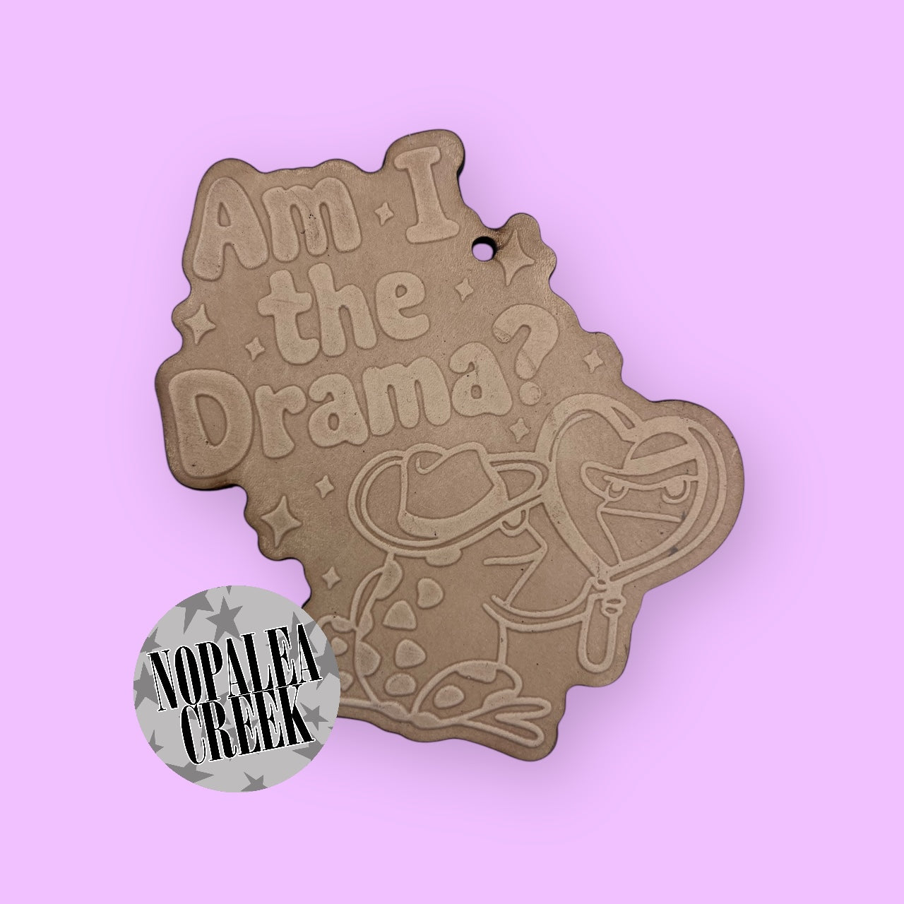 Am I the Drama Leather Charms (SET OF 4)