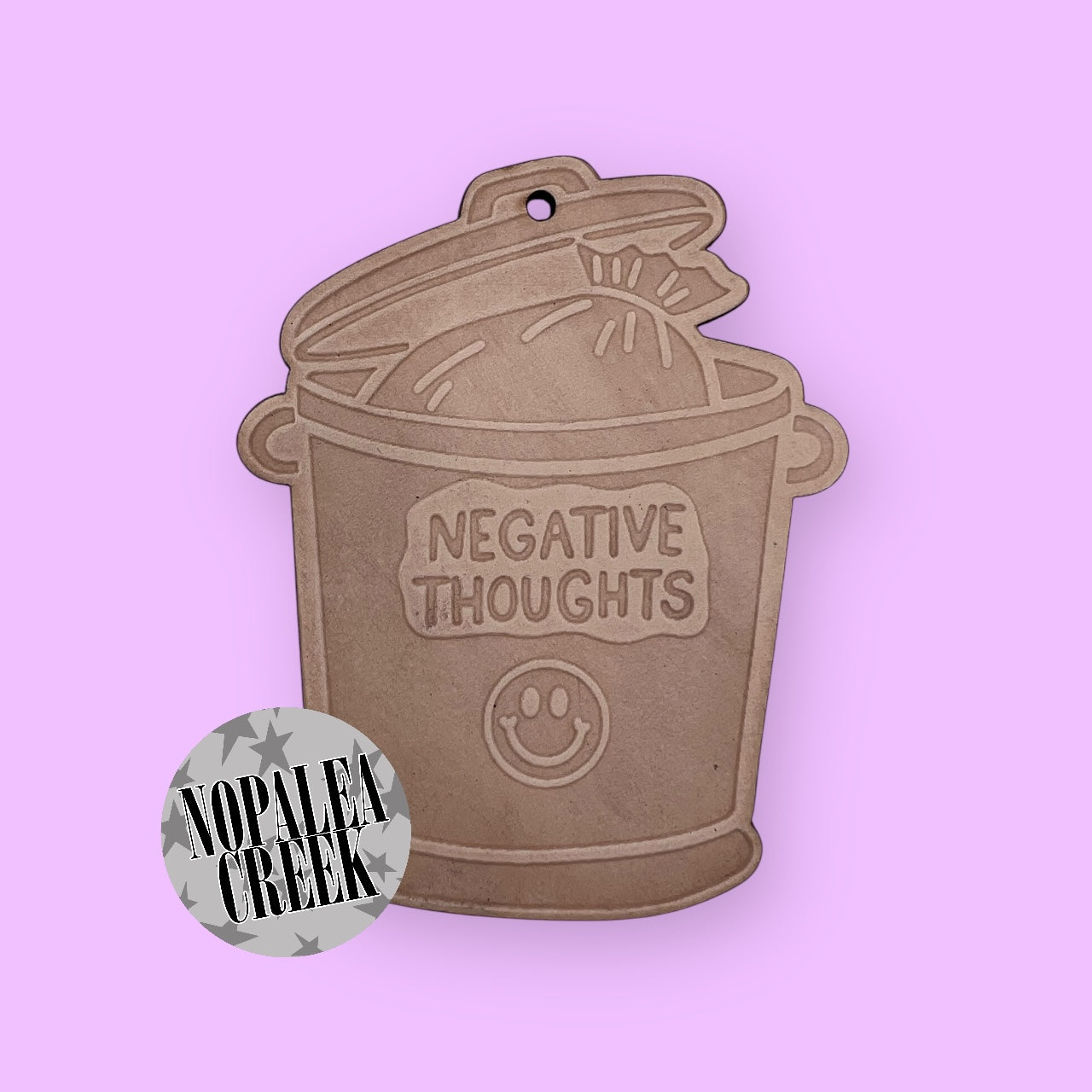 Negative Thoughts Leather Charms (SET OF 4)
