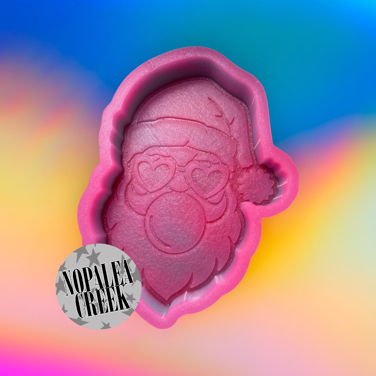 Retro Bubble Gum Santa Silicone Mold