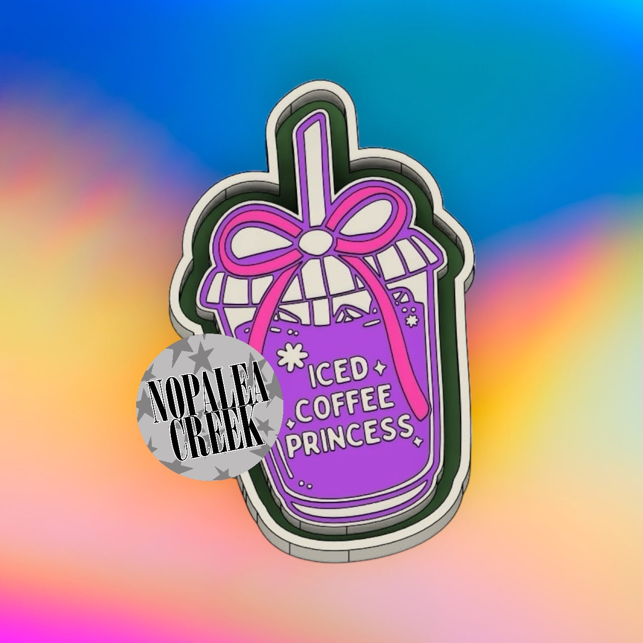 Iced Coffee Princess Silicone Mold