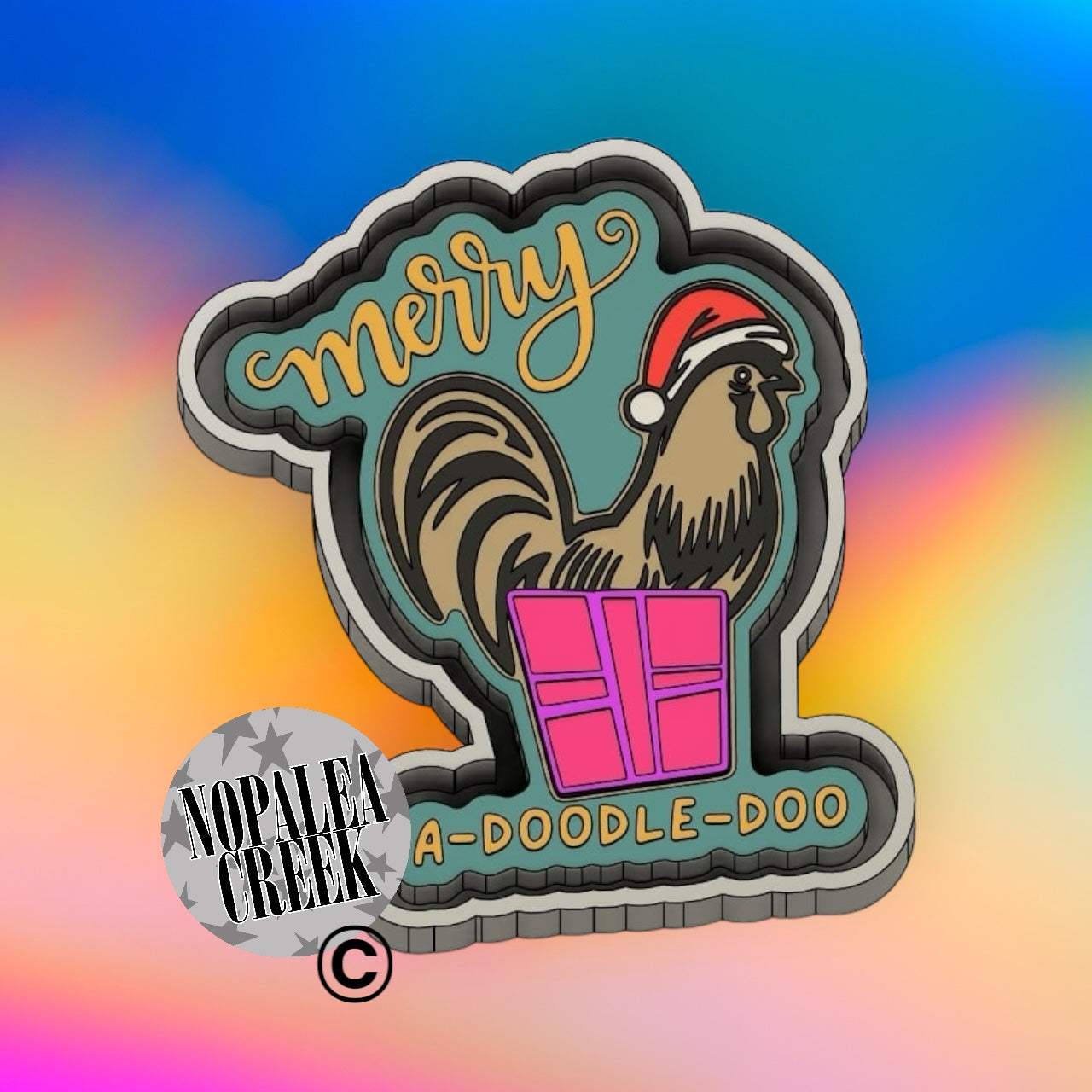 Merry Doodle-Doo Silicone Mold©