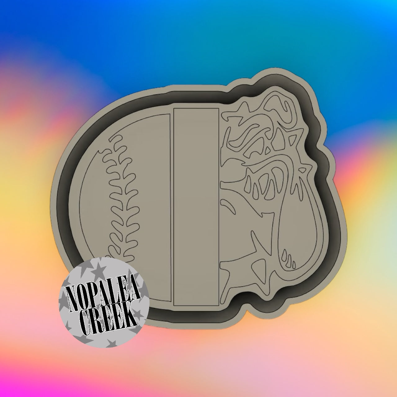 Bulldog Name Baseball Silicone Mold