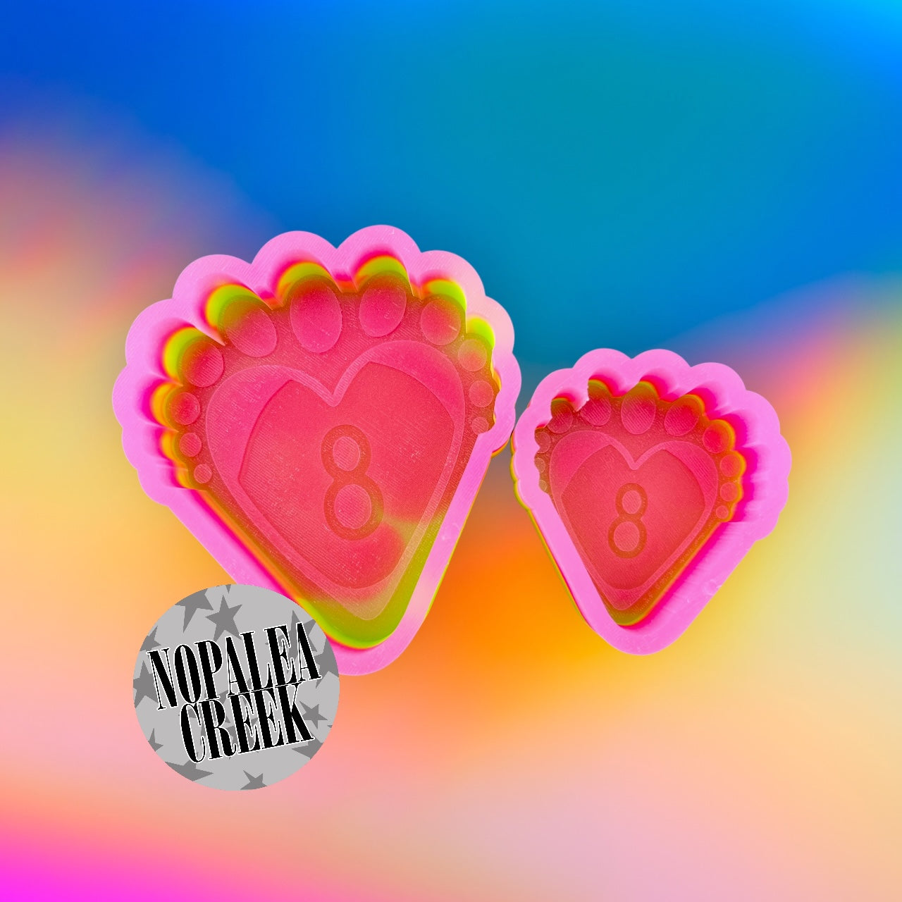 Lucky 8 Heart Silicone Mold