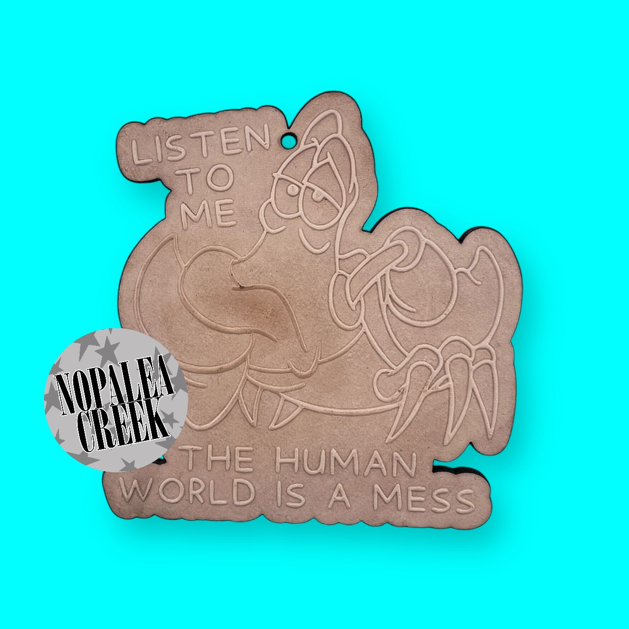 Human World is a Mess Leather Charms (SET OF 4)