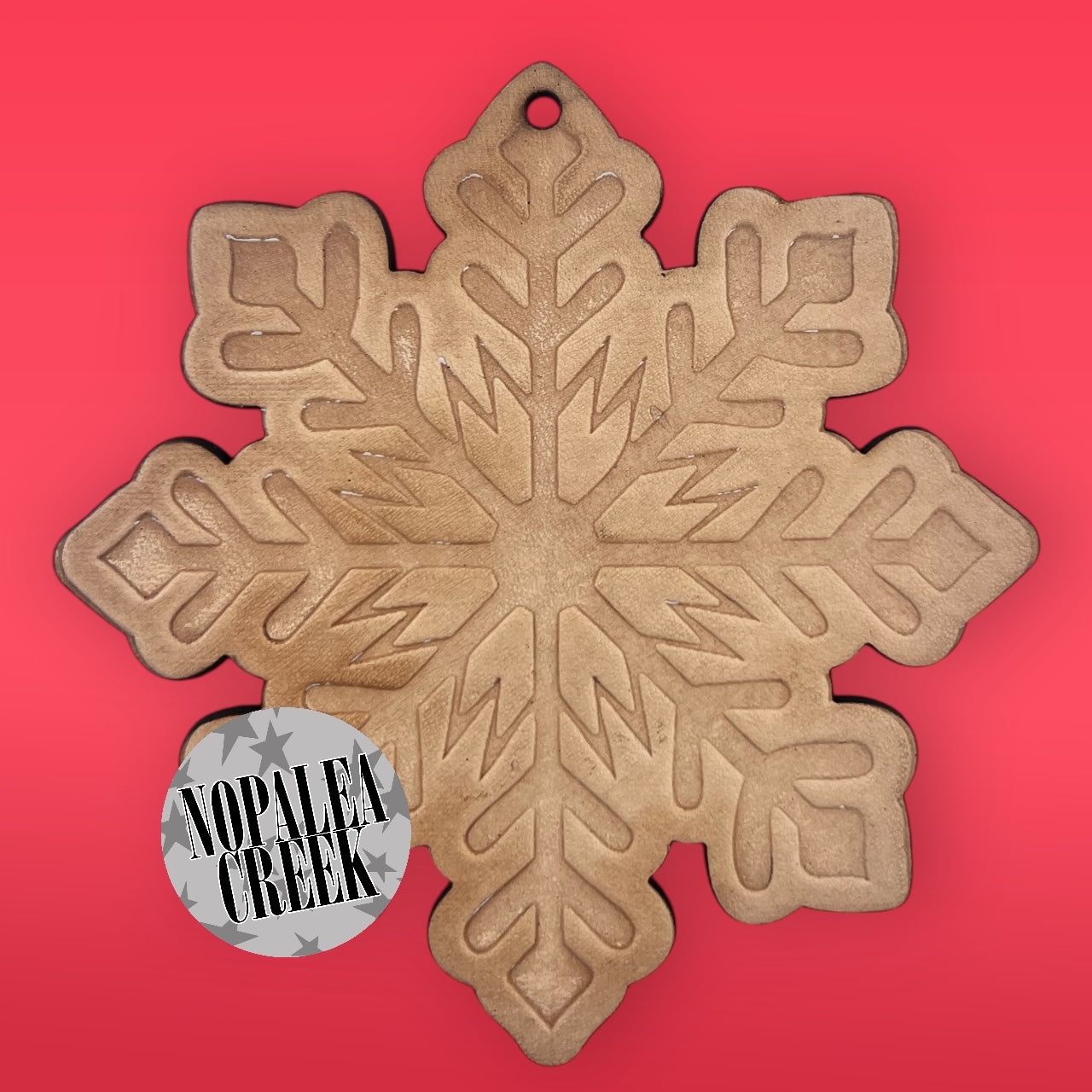 Snowflake 2 Leather Charms (SET OF 4)