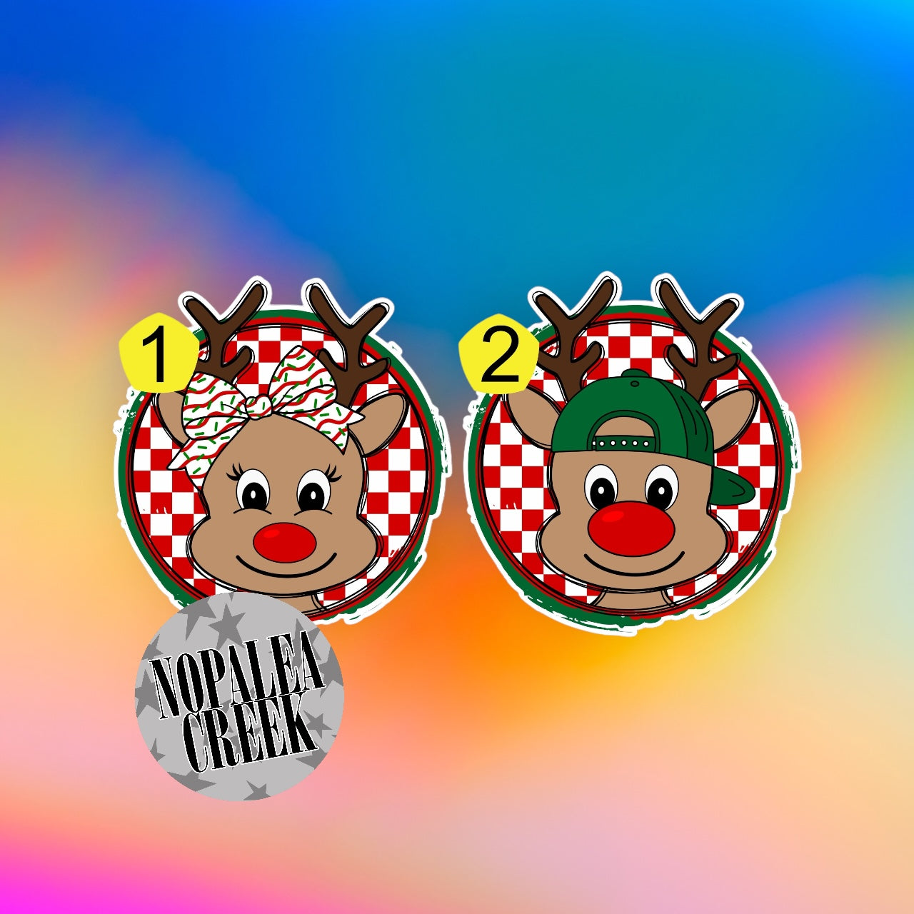 Cute Reindeer Cardstock Silicone Mold