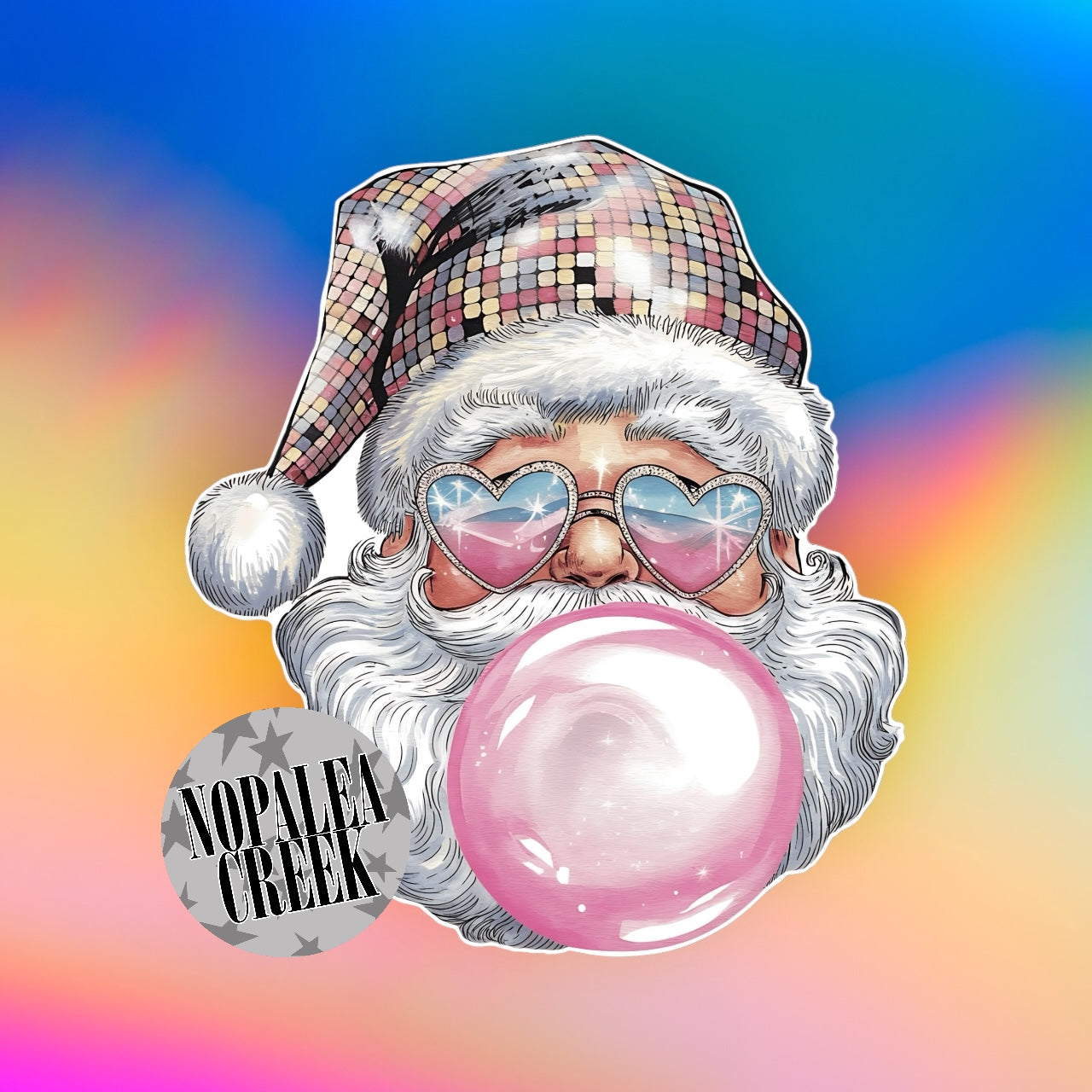 Disco Bubble Santa Cardstock Silicone Mold