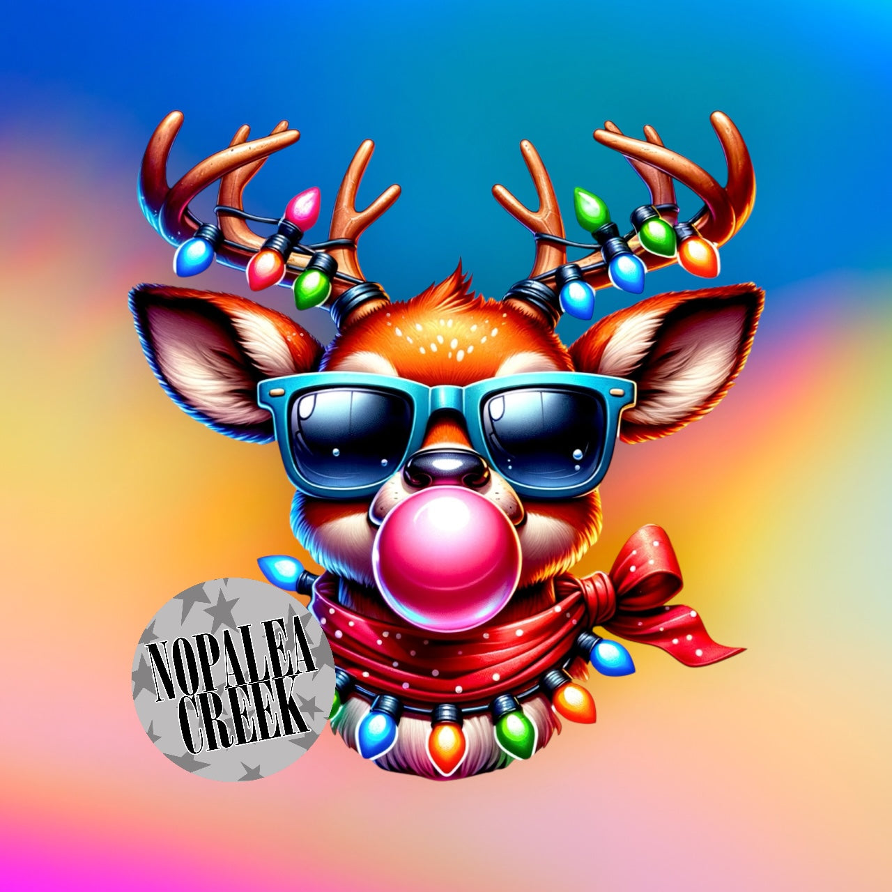 Hipster Reindeer Cardstock Silicone Mold