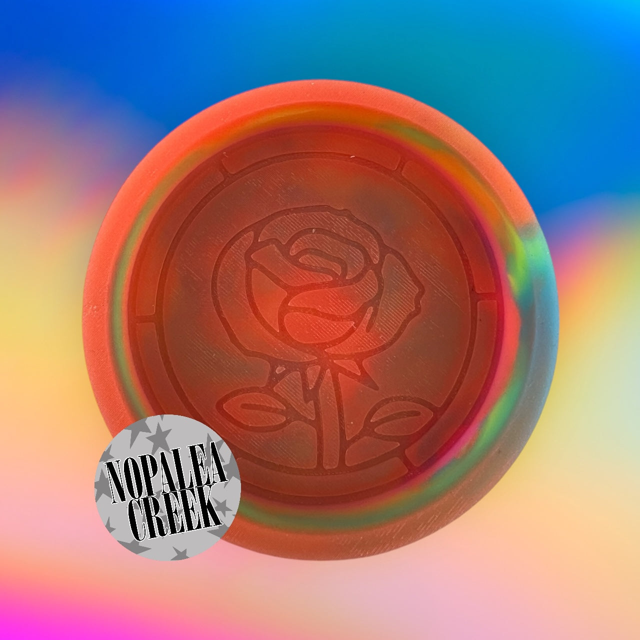 Stained Glass Rose Silicone Mold