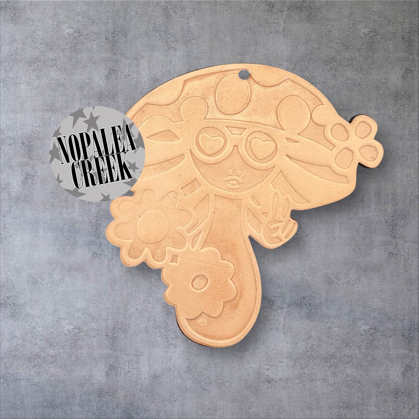 Trippy Hippy Mushroom Leather Charms (SET OF 4)