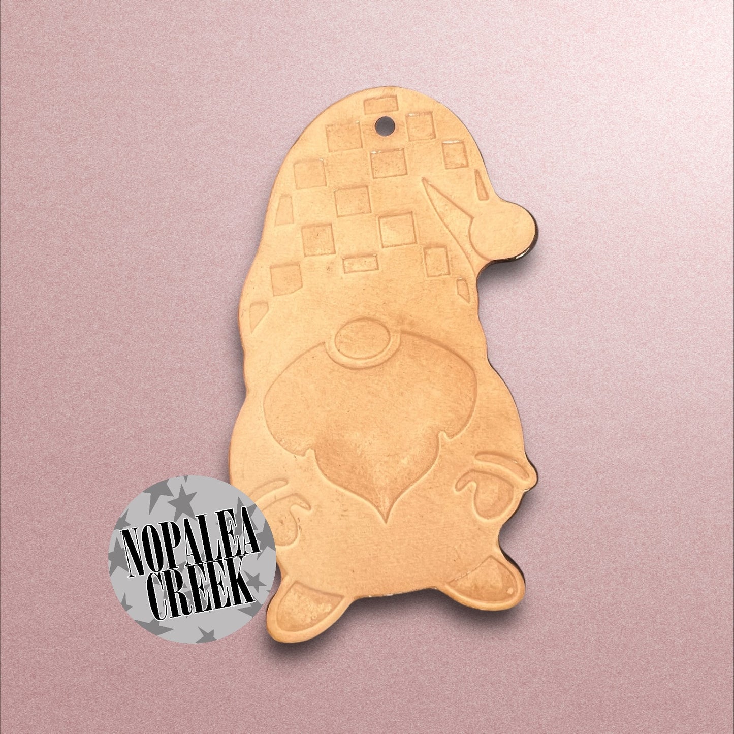 Checkered Gnome Leather Charms (SET OF 4)