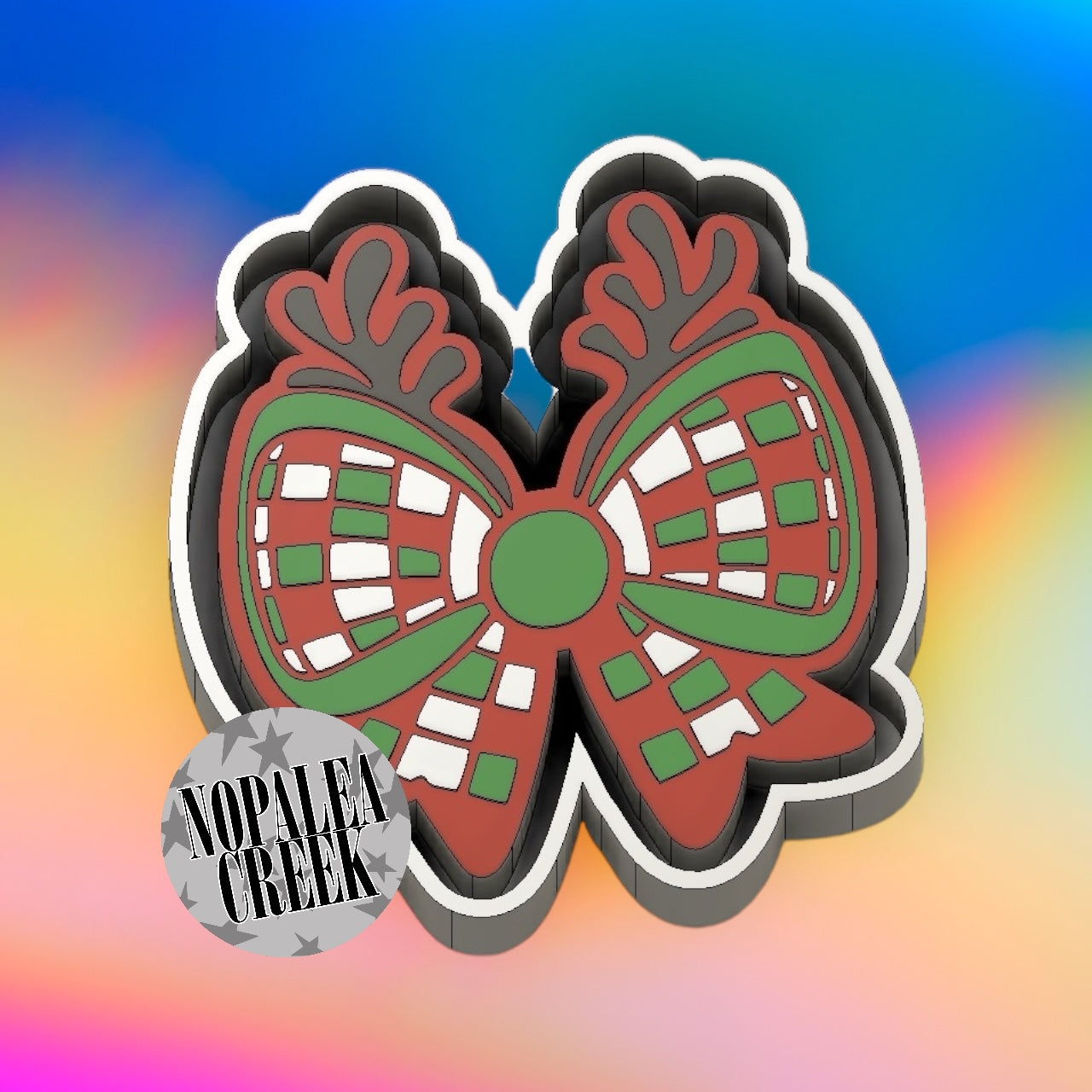 Christmas Reindeer Bow Silicone Mold