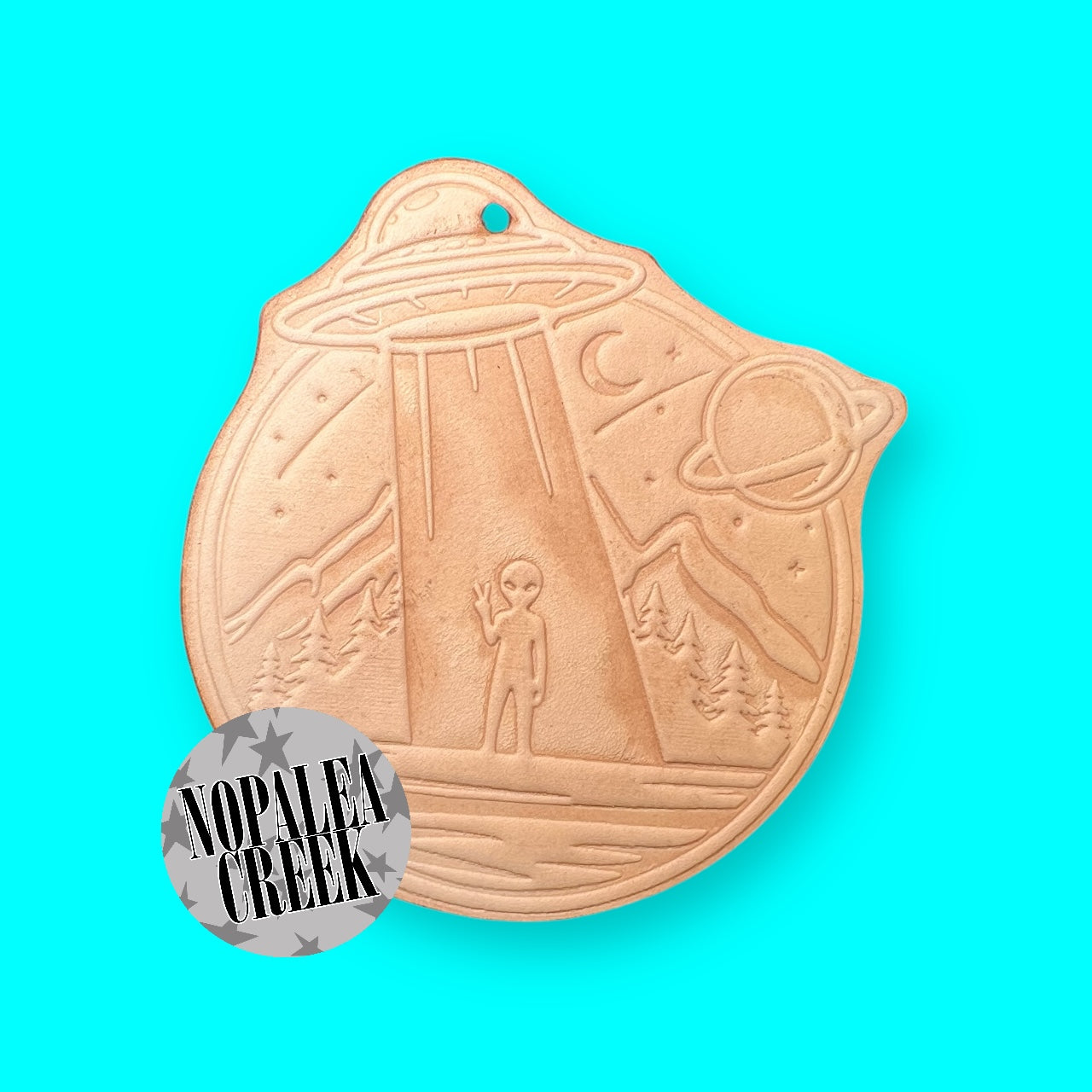 Alien Mountain Peace Leather Charms (SET OF 4)