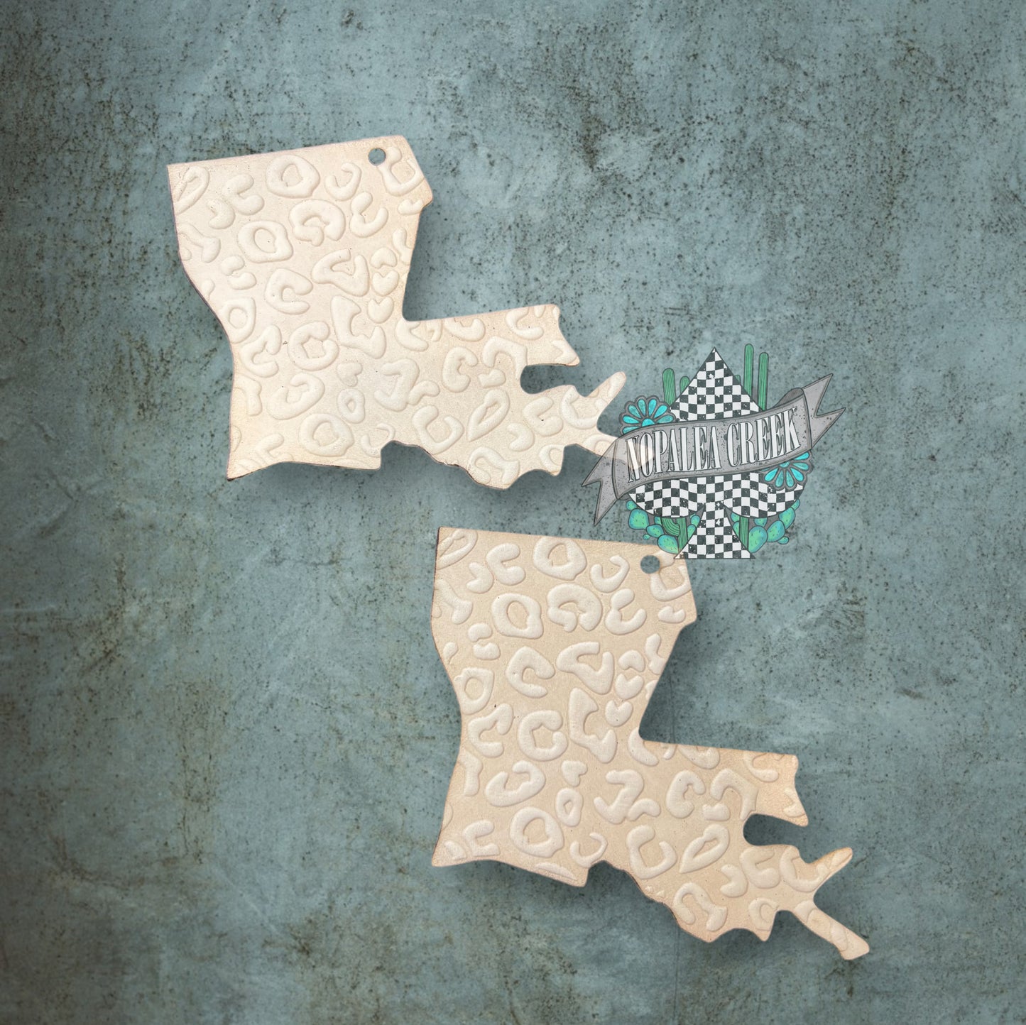 Louisiana Cheetah Leather Charms (SET OF 4)