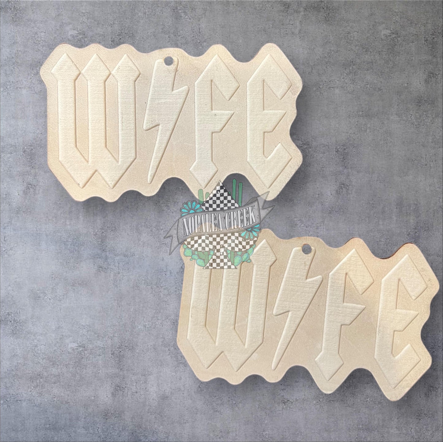 Wife Lightening Leather Charms (SET OF 4)