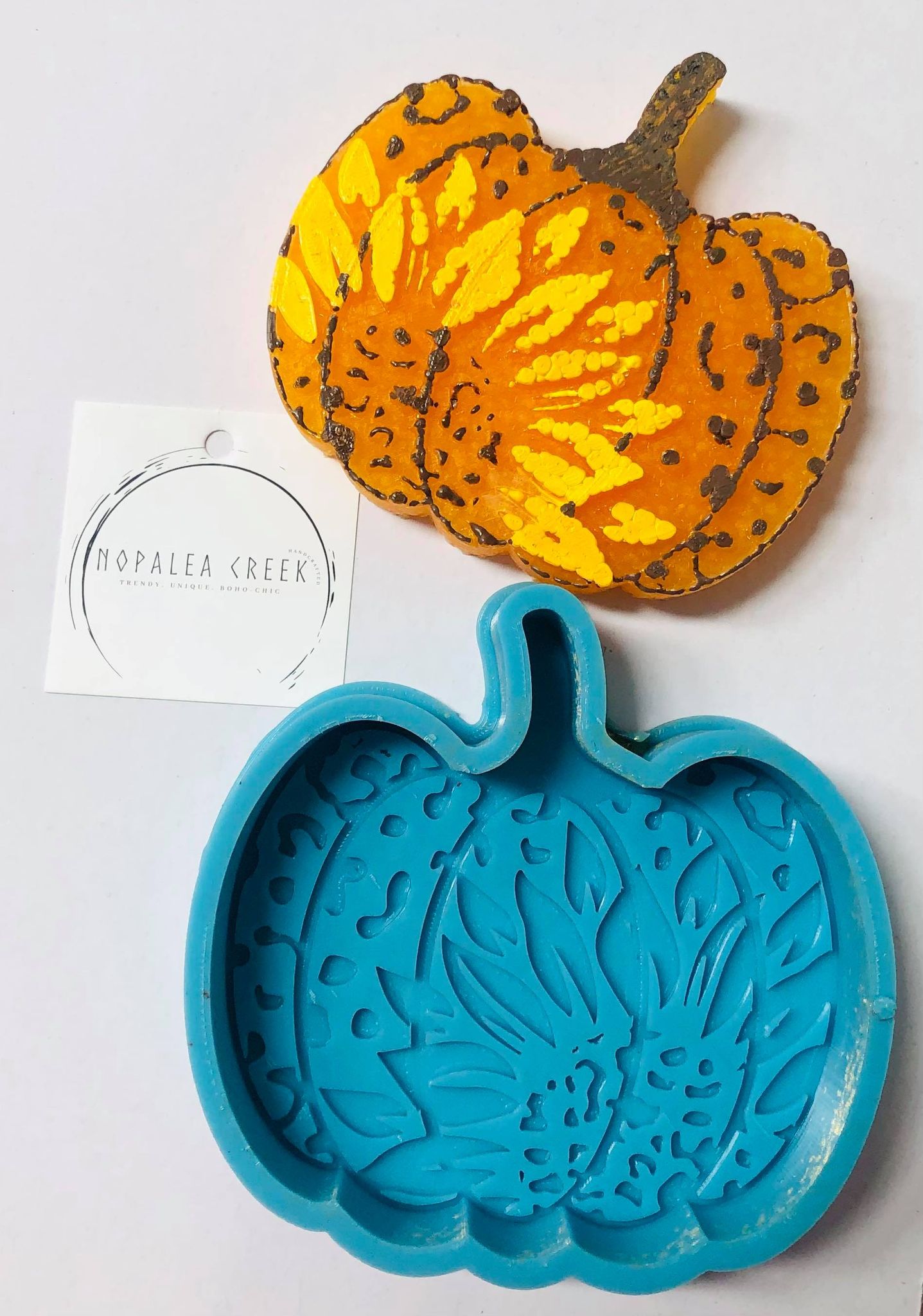 Sunflower & Leopard Pumpkin Silicone