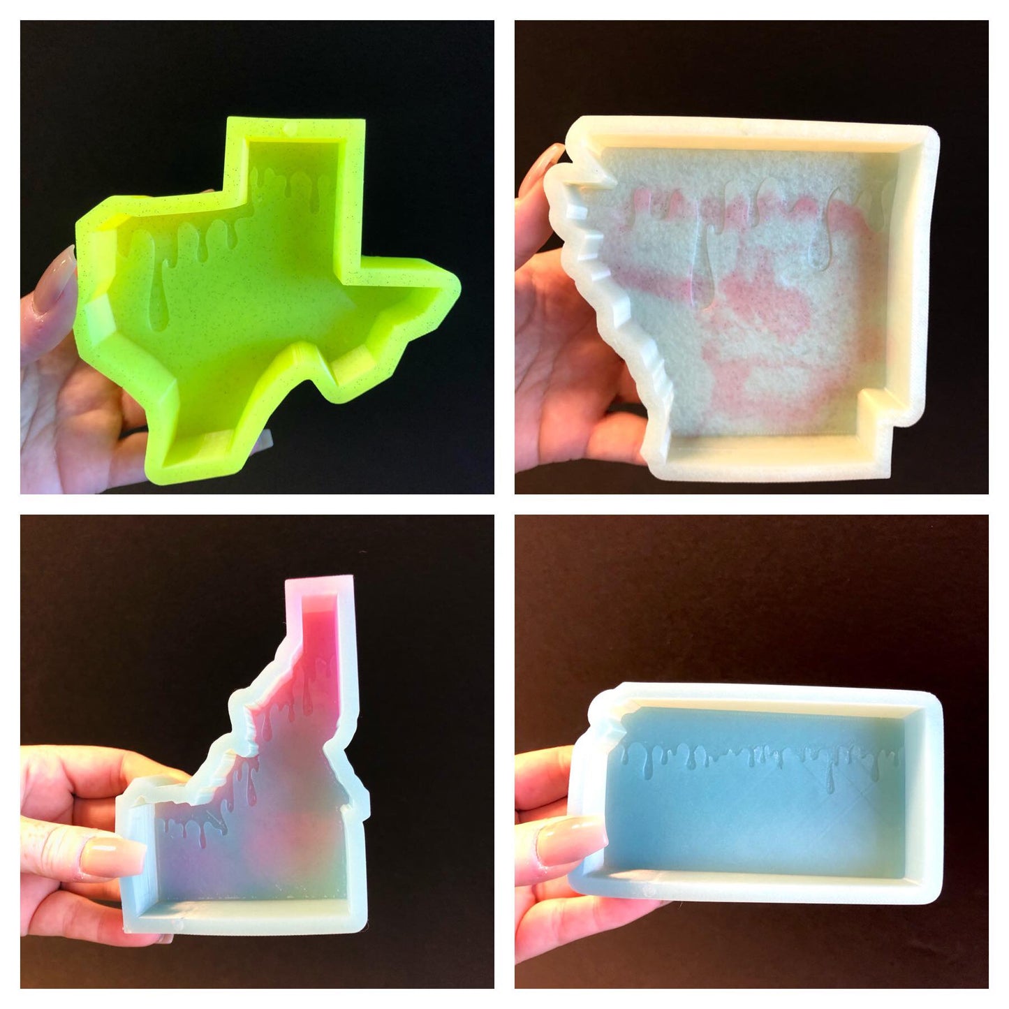 All States Drip Silicone Mold