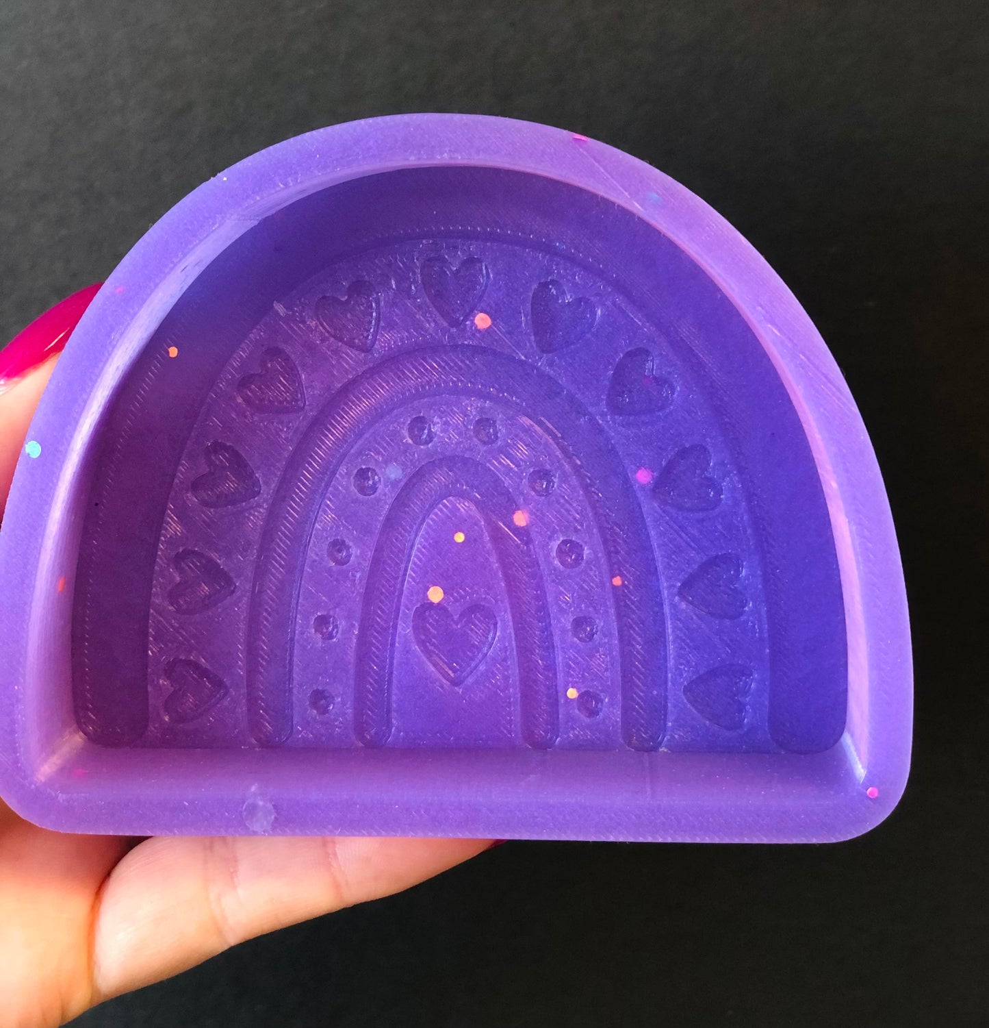 Hearted Rainbow Silicone