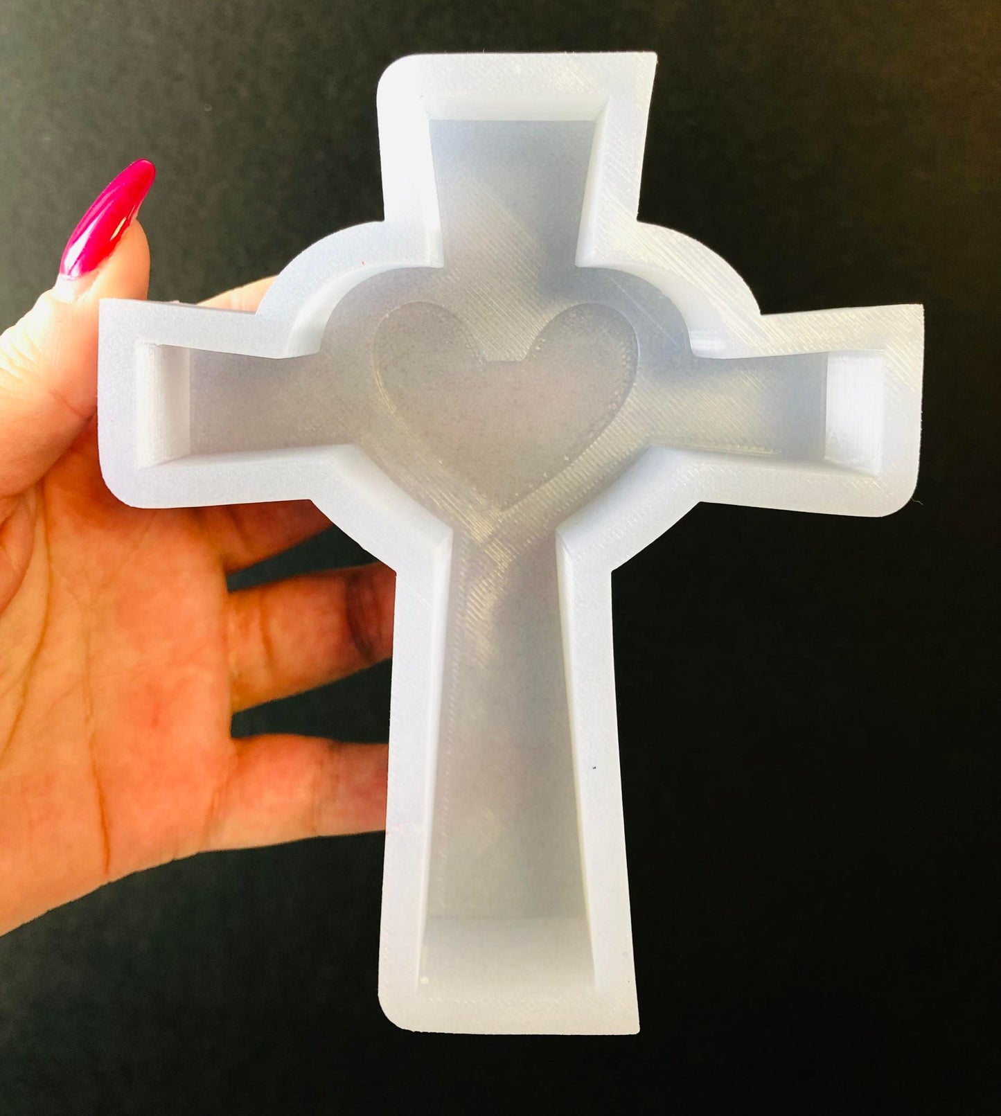Cathedral Heart Cross Silicone