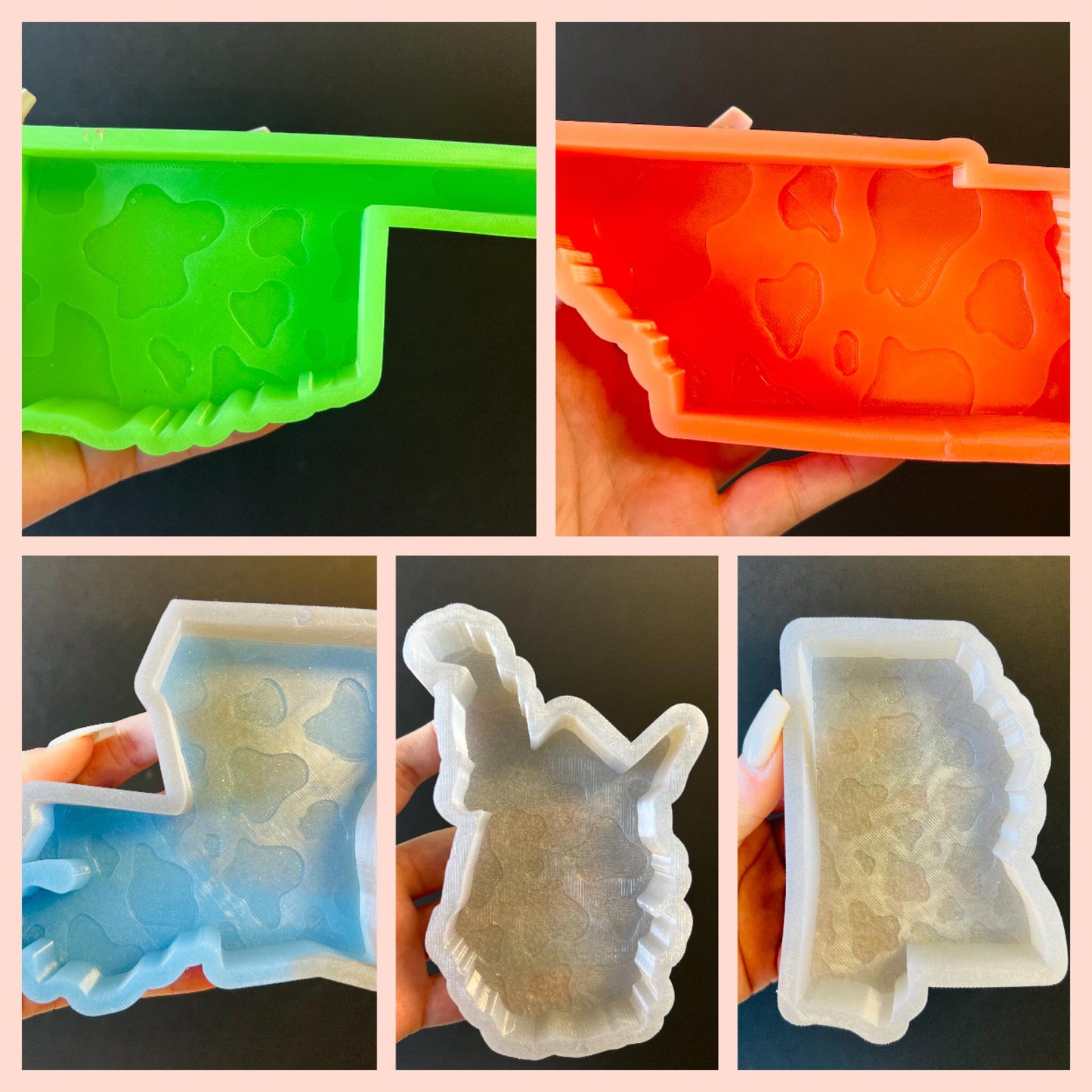 All States Cow Print Silicone Mold