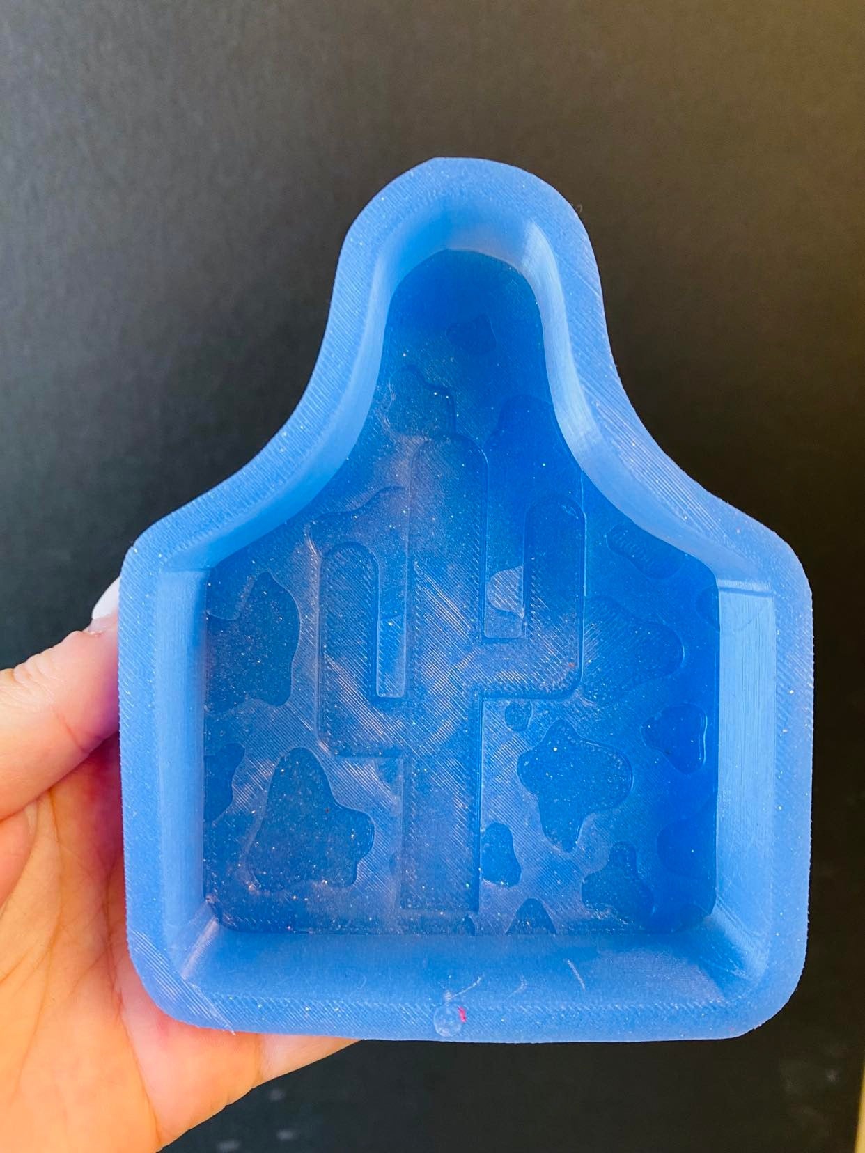 Cactus Cow Print Cowtag Silicone©