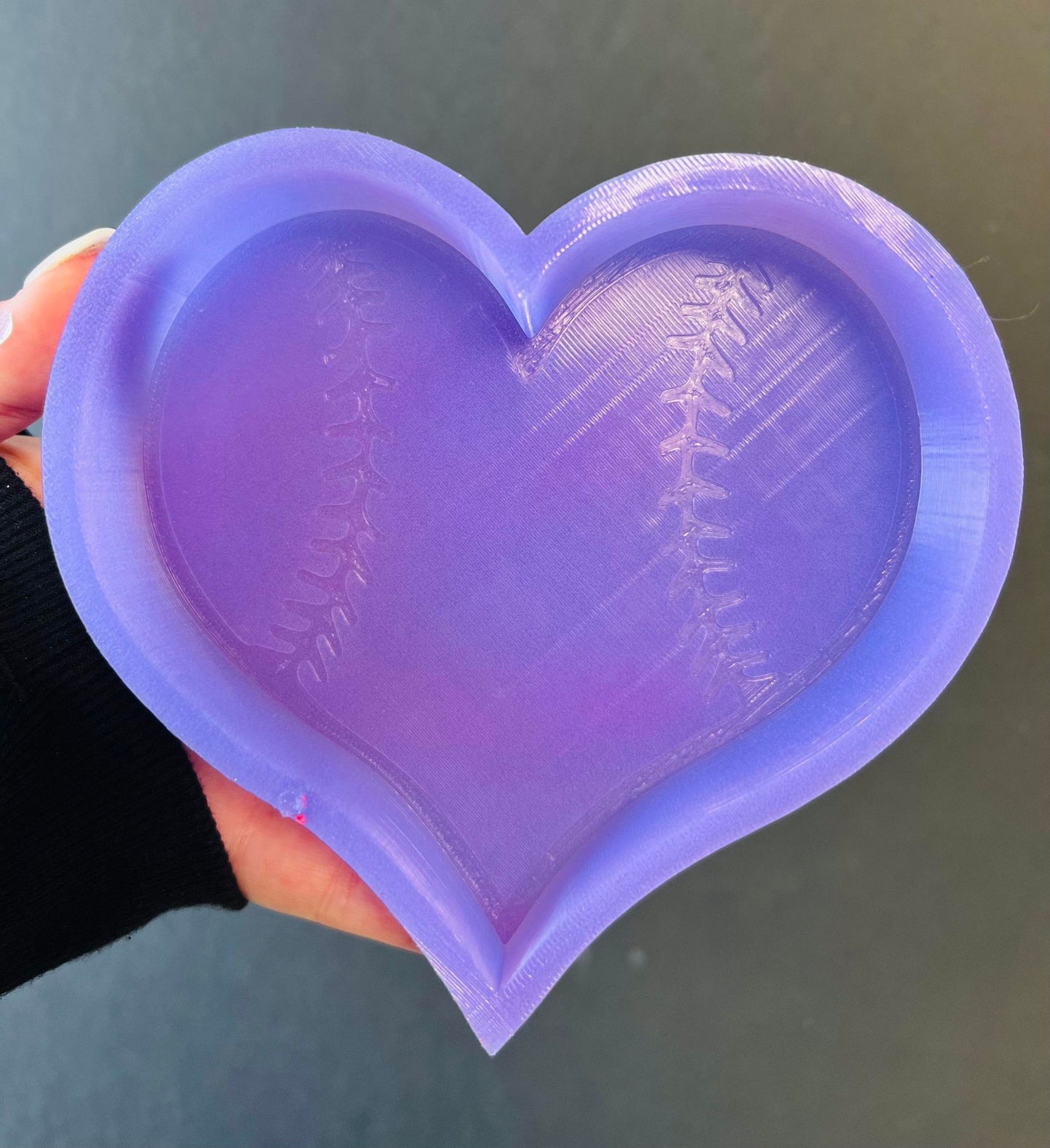 Baseball/Softball Heart Silicone