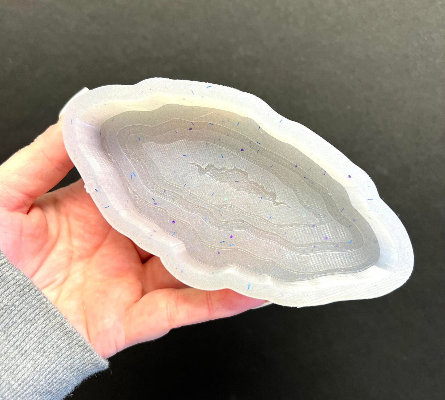 Elongated Geode Silicone